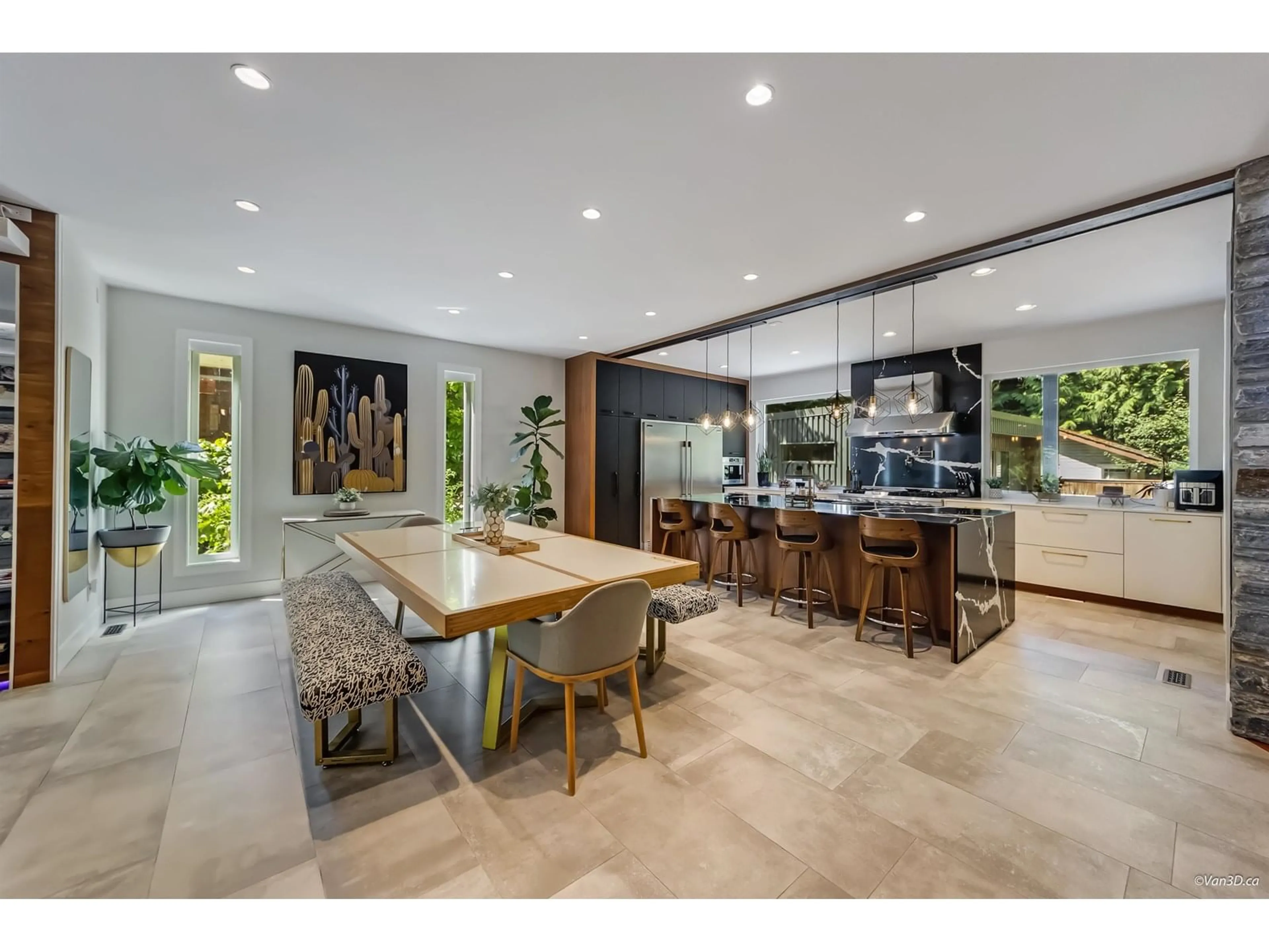 Open concept kitchen, ceramic/tile floor for 19889 42A, Langley British Columbia V3A6A4