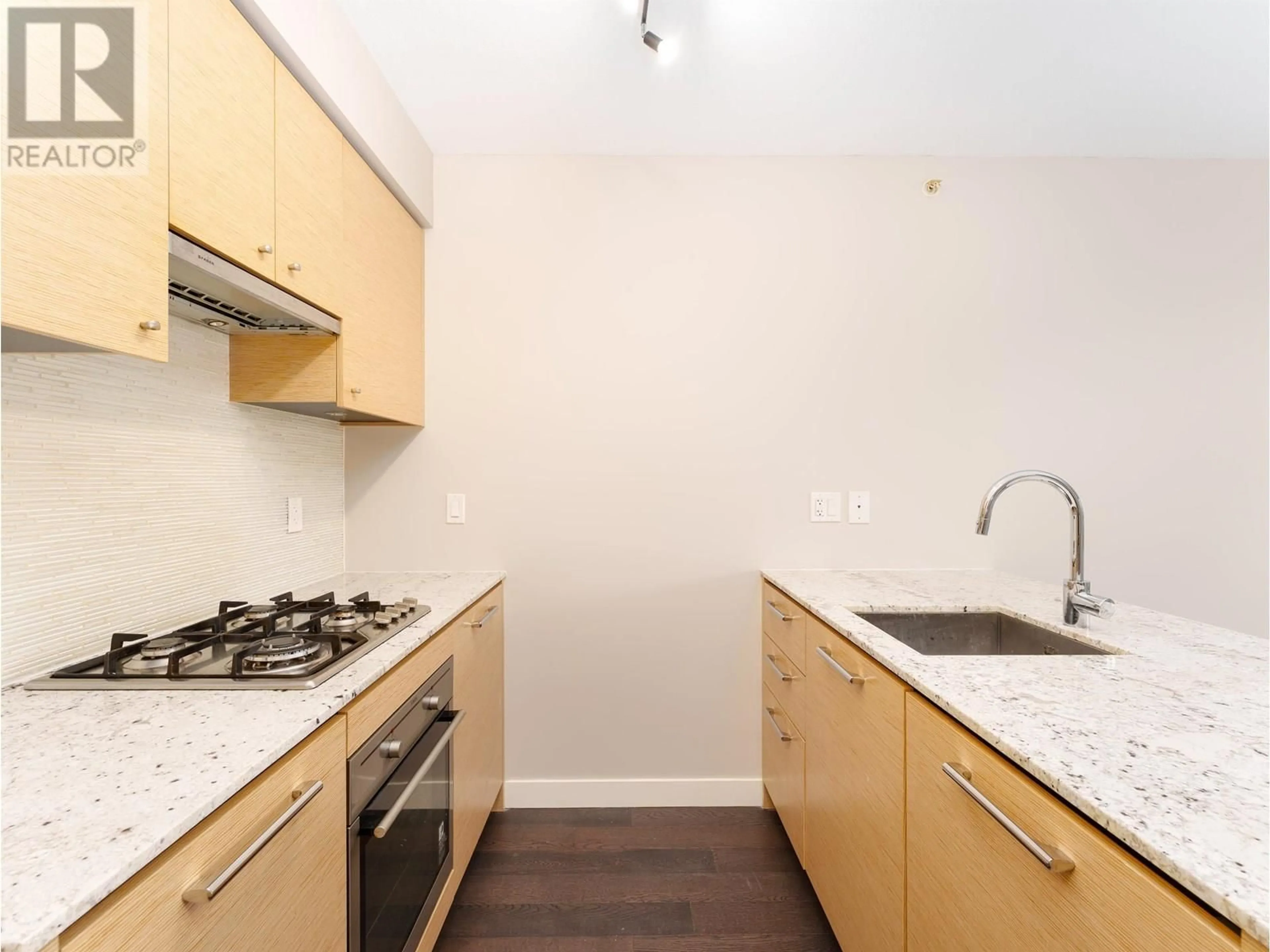 Standard kitchen, wood/laminate floor for 605 - 6180 COONEY ROAD, Richmond British Columbia V6Y0H2