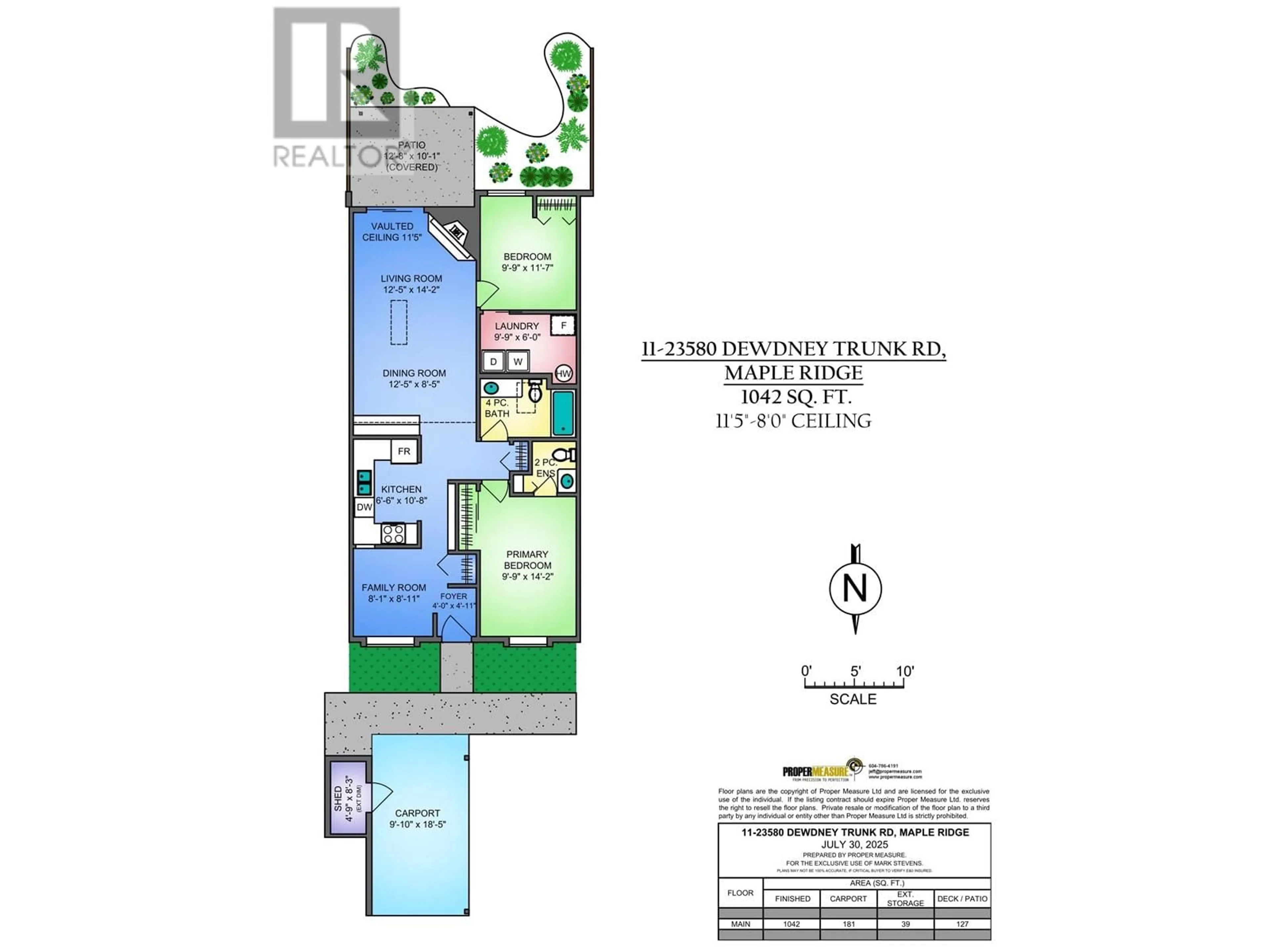 Floor plan for 11 - 23580 DEWDNEY TRUNK ROAD, Maple Ridge British Columbia V2X0S8
