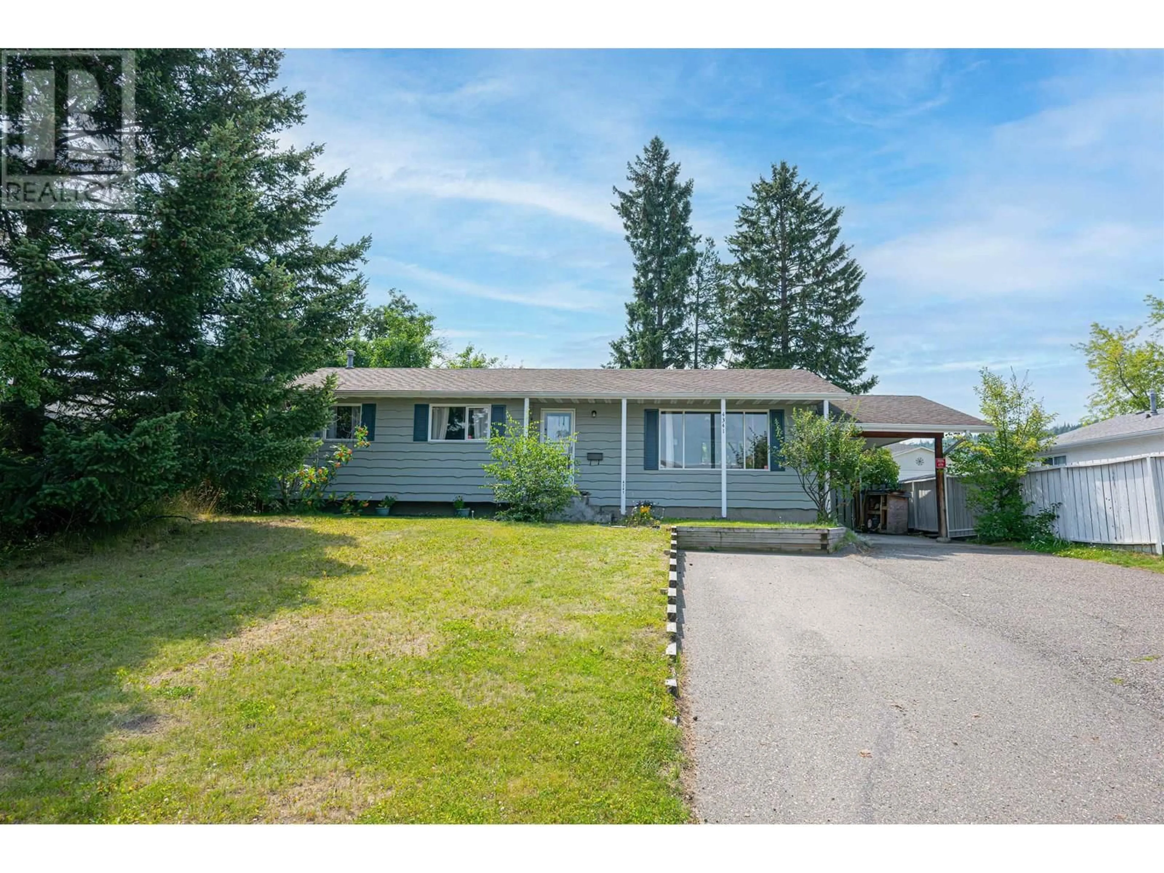 A pic from outside/outdoor area/front of a property/back of a property/a pic from drone, street for 4341 GRANITE AVENUE, Prince George British Columbia V2M5C1