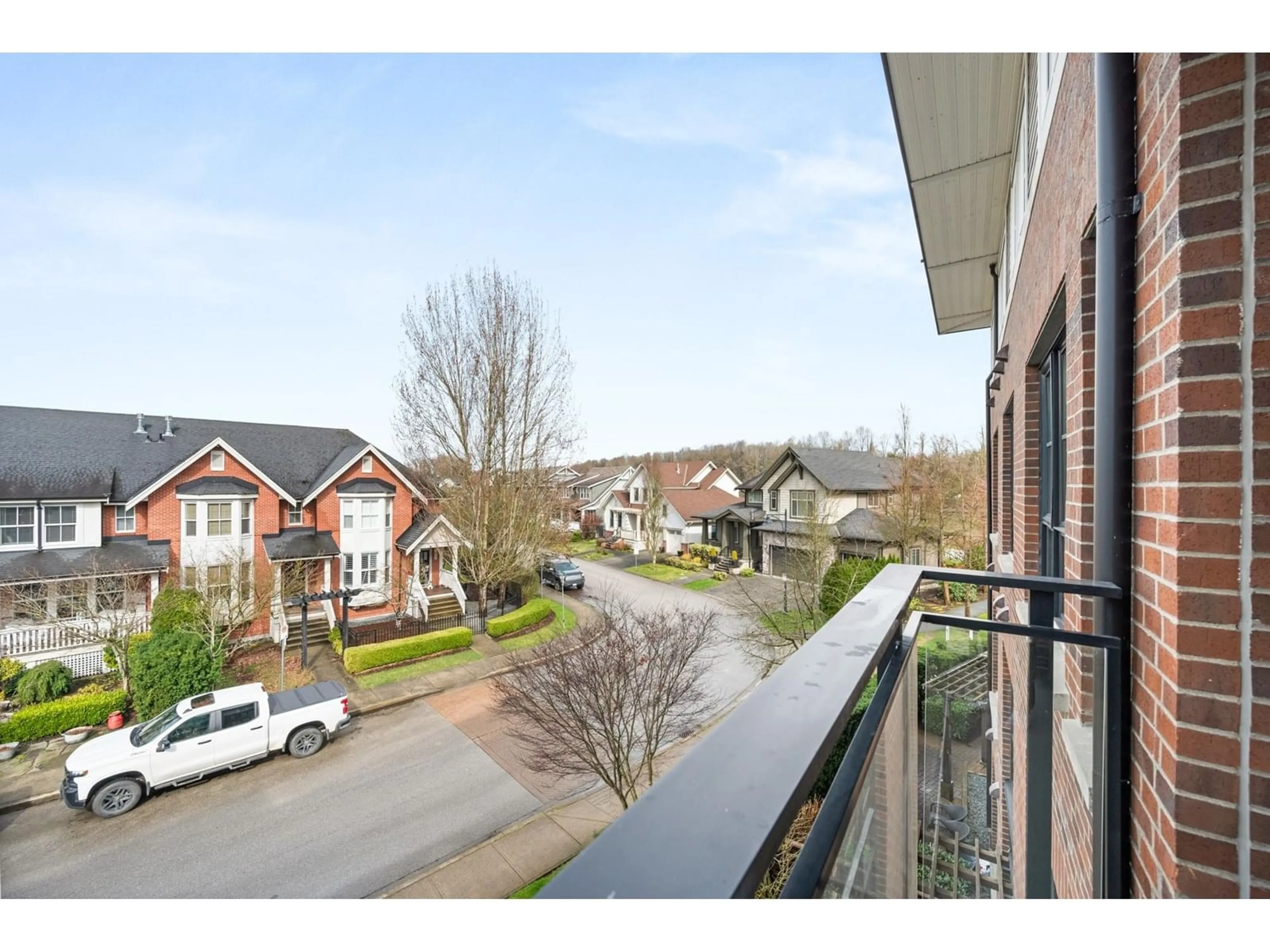 A pic from outside/outdoor area/front of a property/back of a property/a pic from drone, city buildings view from balcony for 315 - 23215 BILLY BROWN, Langley British Columbia V1M0B7