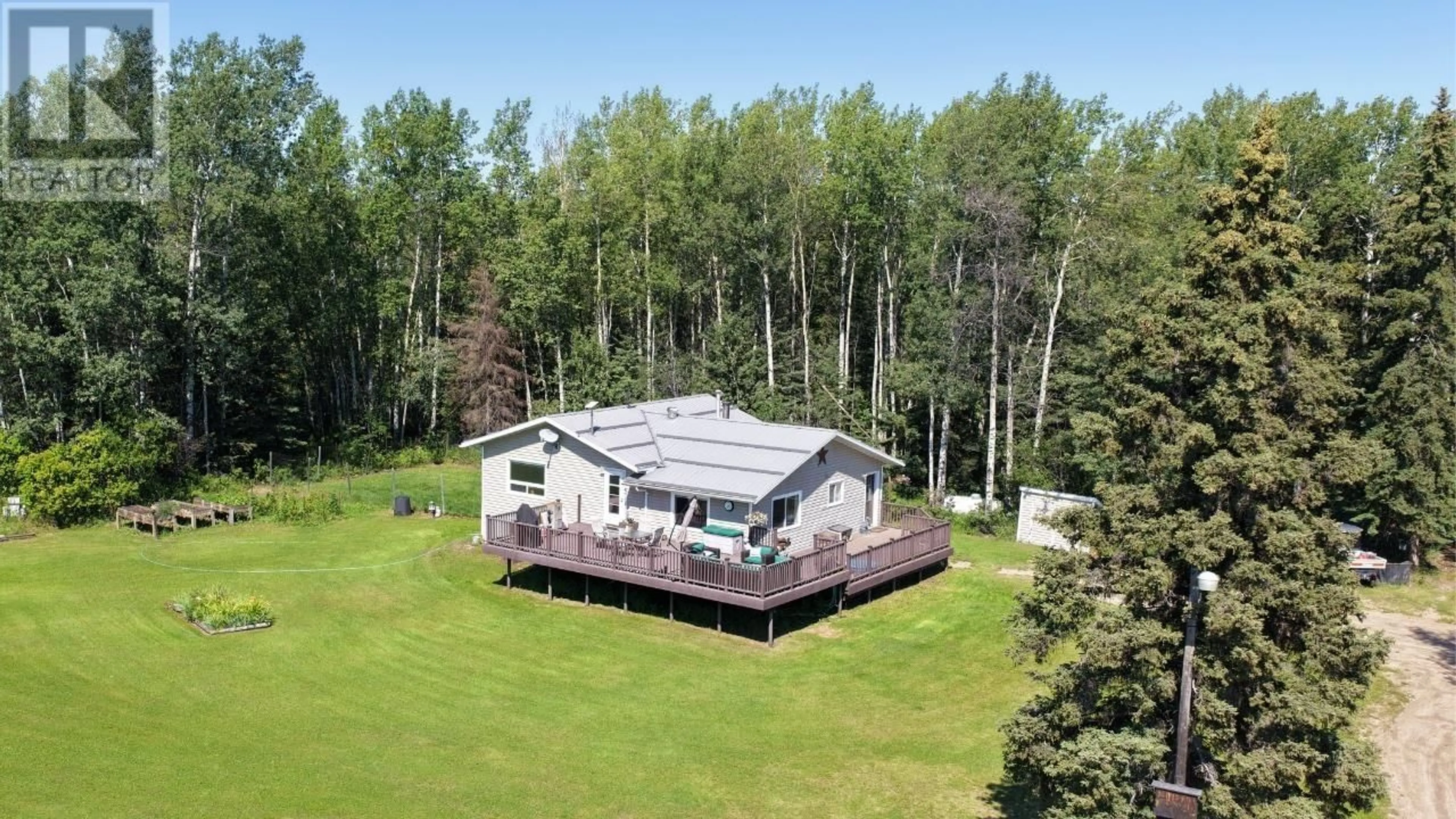 A pic from outside/outdoor area/front of a property/back of a property/a pic from drone, water/lake/river/ocean view for 17266 PRESPATOU ROAD, Fort St. John British Columbia V0C1Y0
