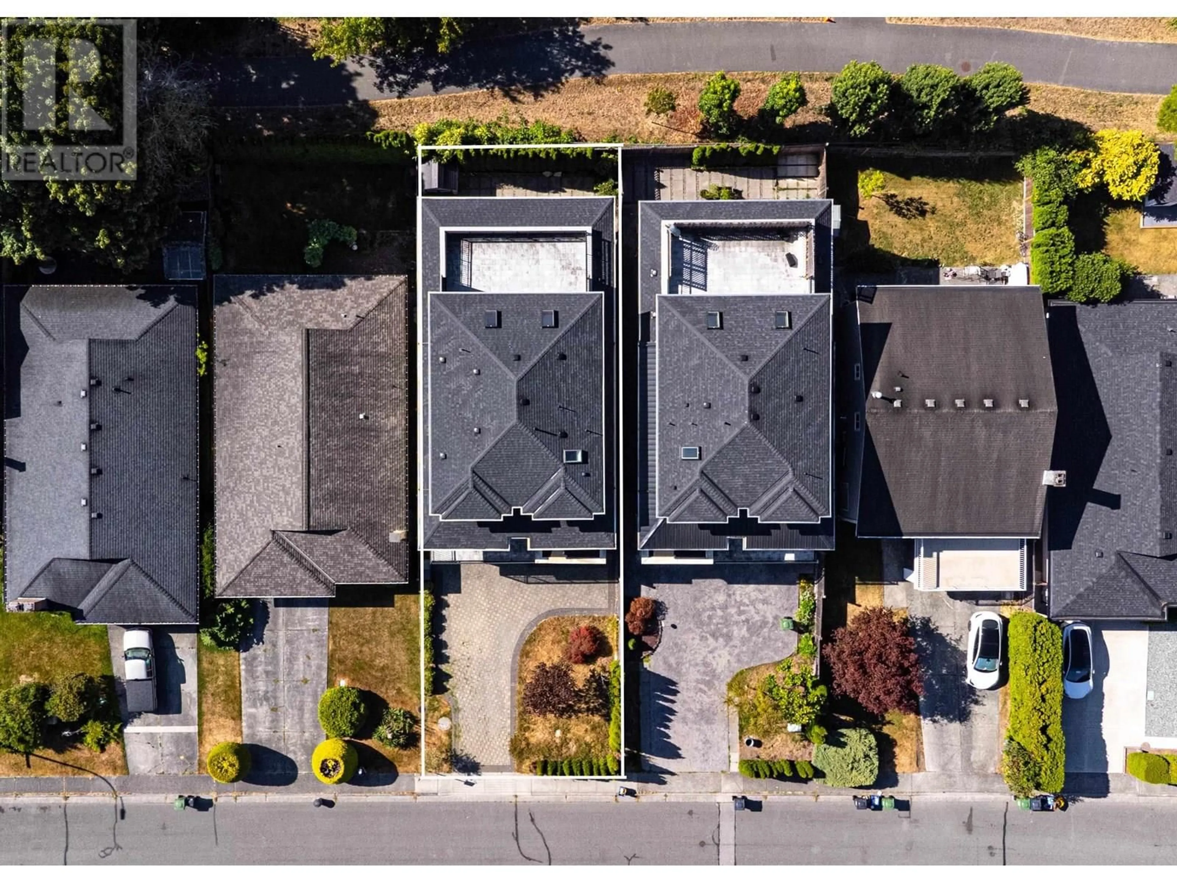 A pic from outside/outdoor area/front of a property/back of a property/a pic from drone, street for 6200 GOLDSMITH DRIVE, Richmond British Columbia V7E4G5