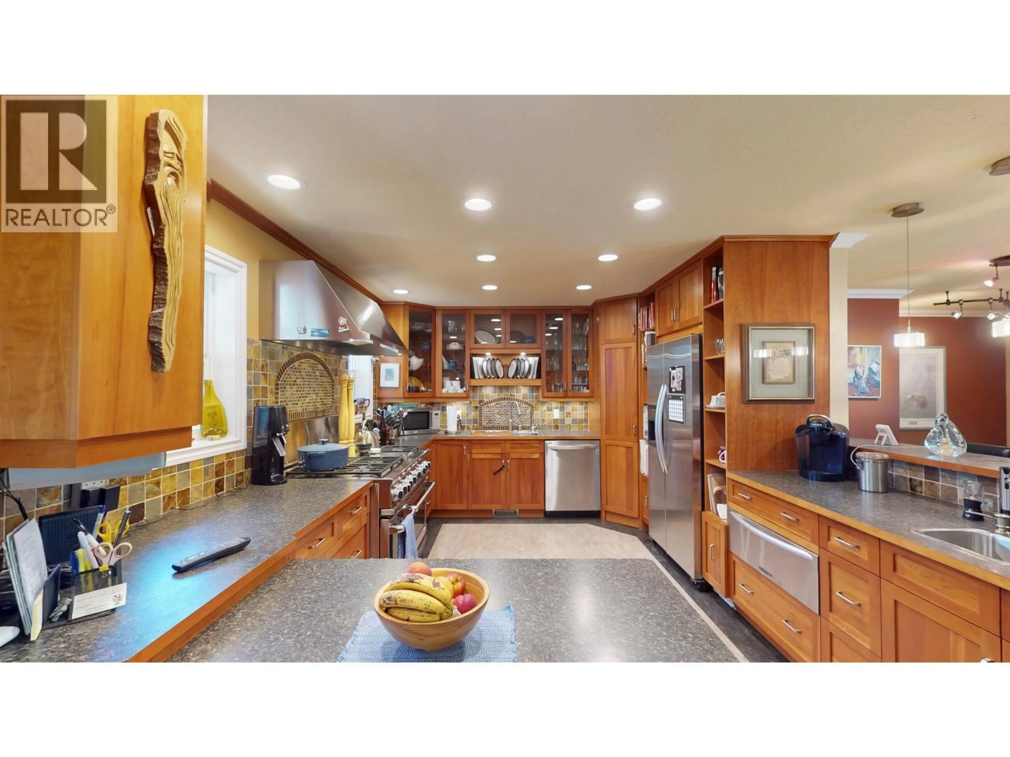 Contemporary kitchen, ceramic/tile floor for 3417 JEWEL ROAD, Houston British Columbia V0J1Z0
