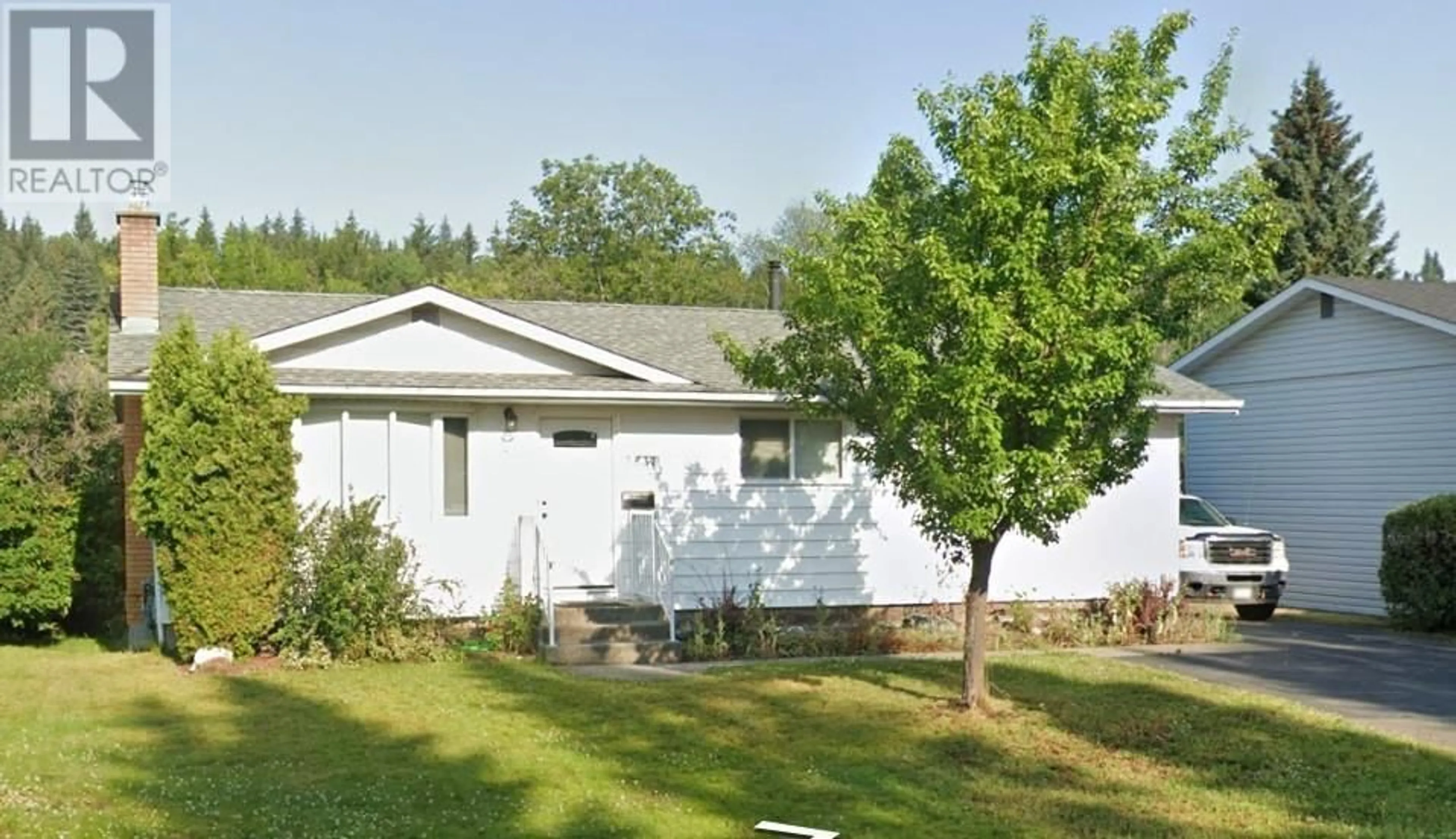 Home with vinyl exterior material, street for 5837 OXFORD DRIVE, Prince George British Columbia V2N2E5