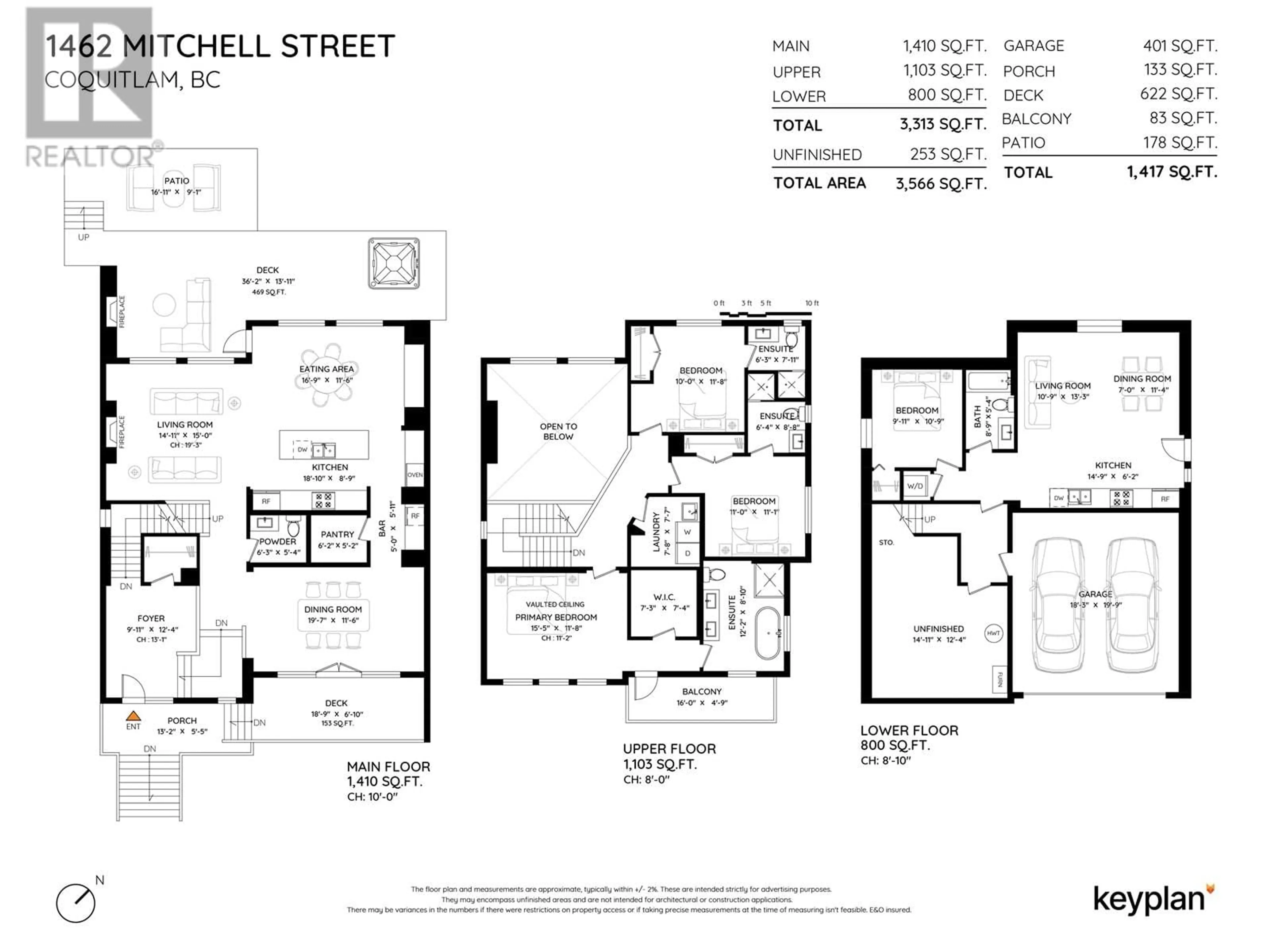 Floor plan for 1462 MITCHELL STREET, Coquitlam British Columbia V3E0P2