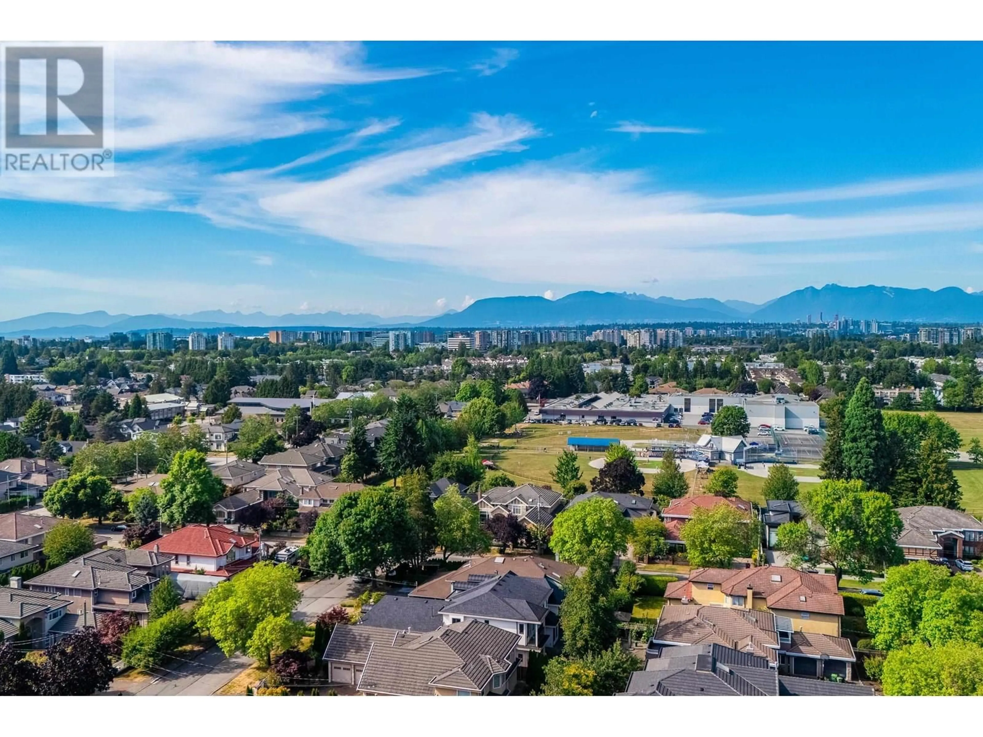A pic from outside/outdoor area/front of a property/back of a property/a pic from drone, mountain view for 8780 SCOTCHBROOK ROAD, Richmond British Columbia V6Y2M3