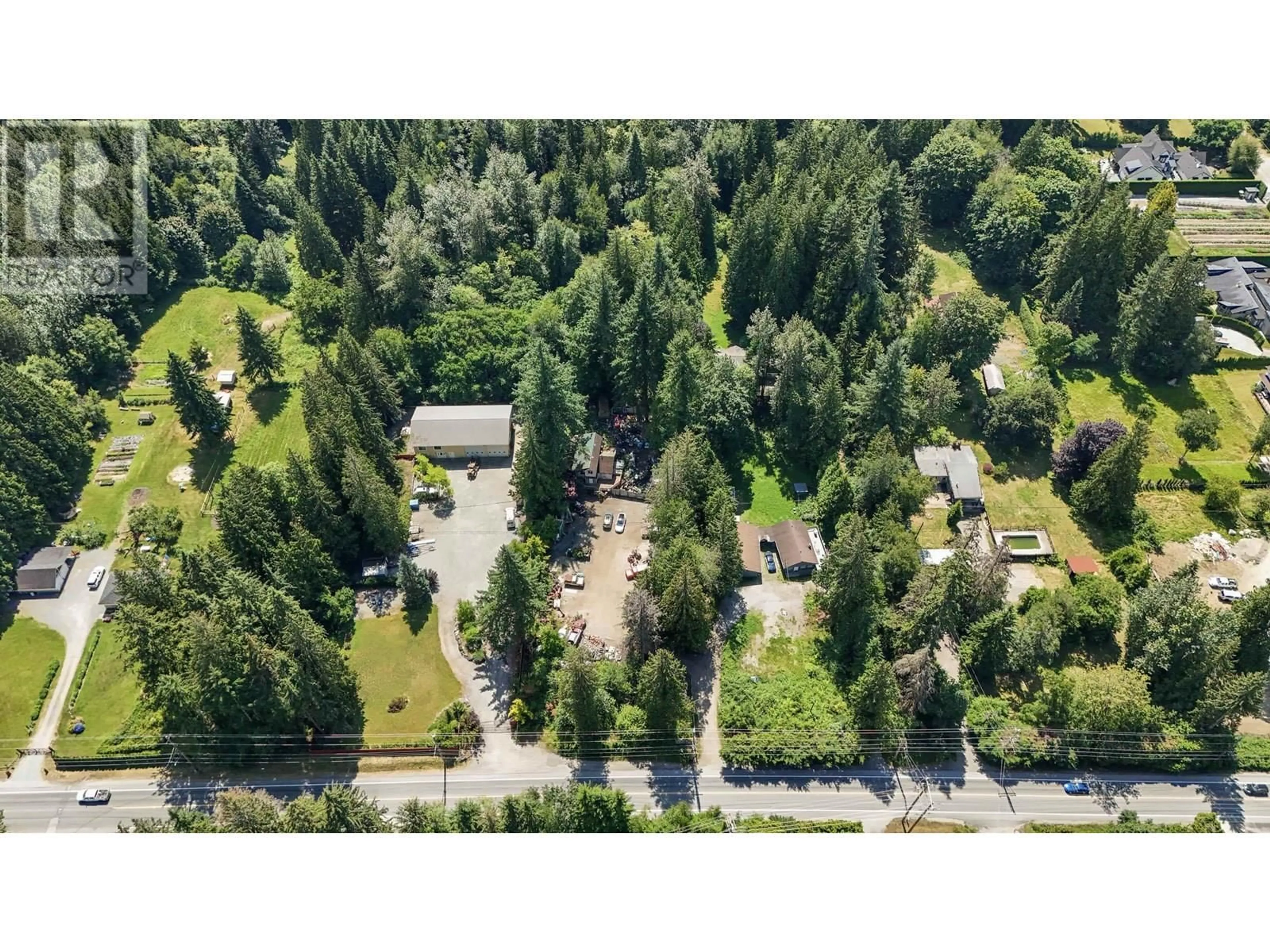 A pic from outside/outdoor area/front of a property/back of a property/a pic from drone, forest/trees view for 26814 DEWDNEY TRUNK ROAD, Maple Ridge British Columbia V2W1N9