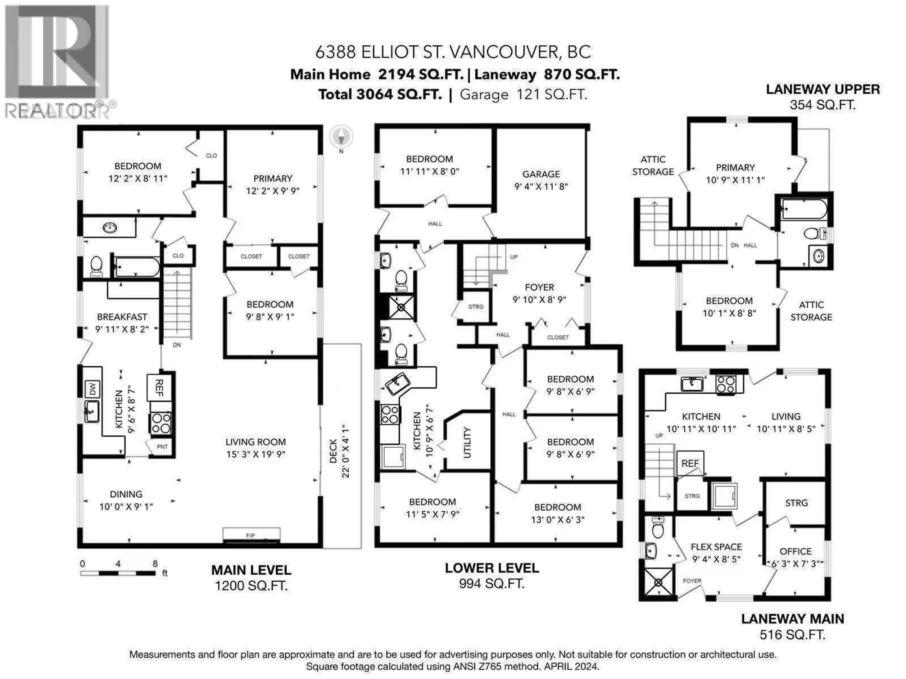 Floor plan for 6388 ELLIOTT STREET, Vancouver British Columbia V5S2M4