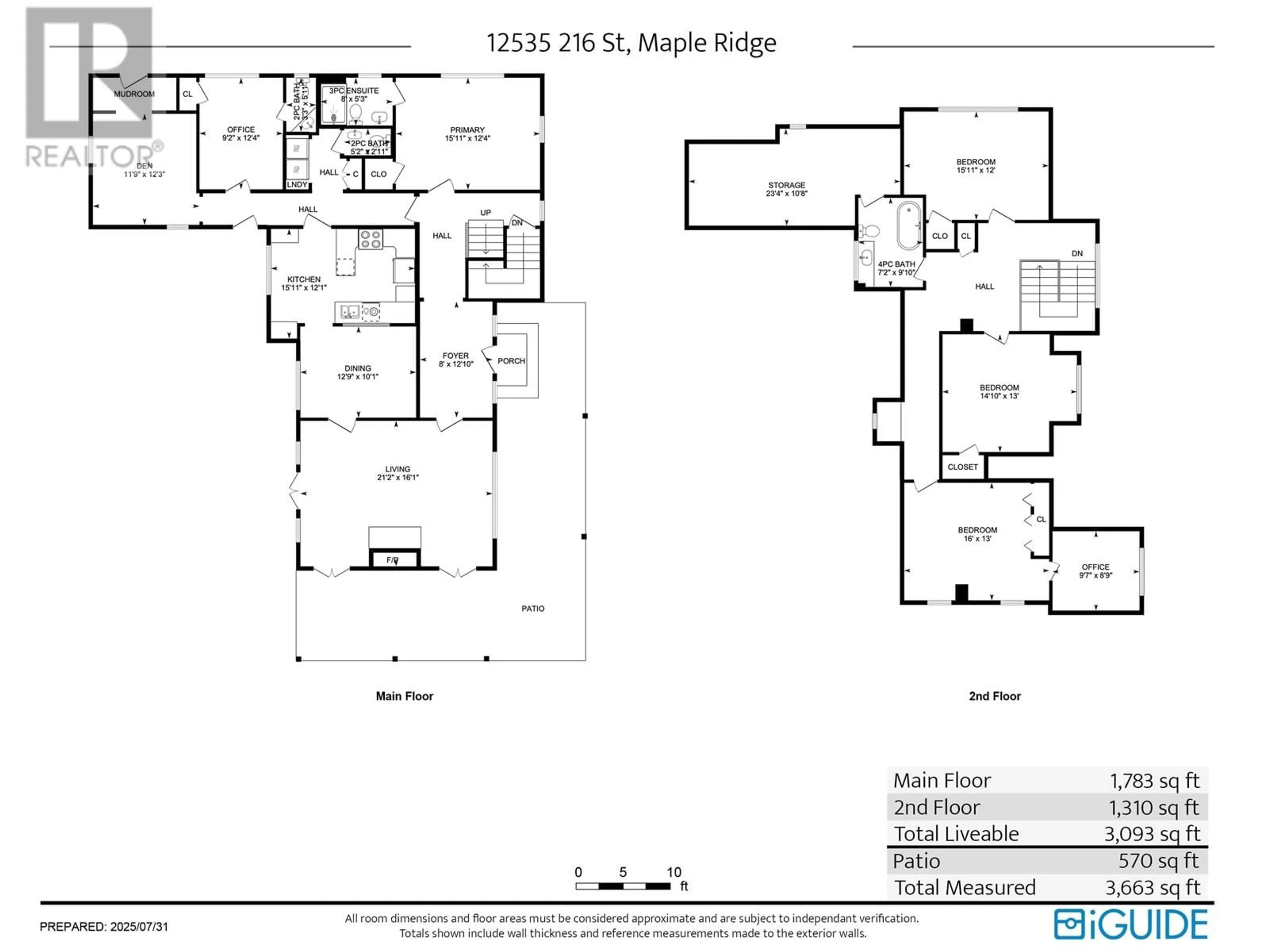 Floor plan for 12535 216 STREET, Maple Ridge British Columbia V2X5K4