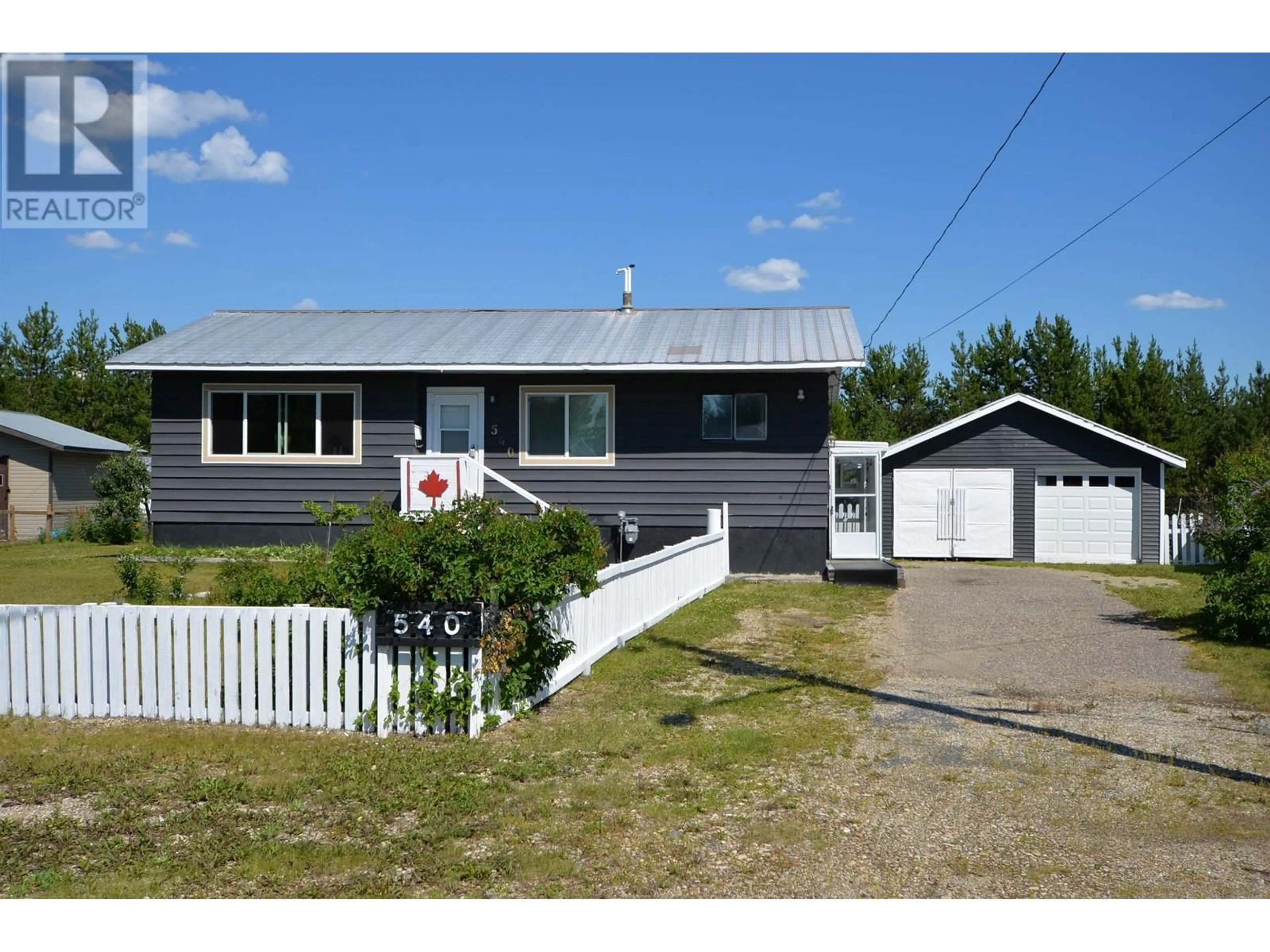 Home with vinyl exterior material, street for 540 KODIAK STREET, Bear Lake British Columbia V0J3G0