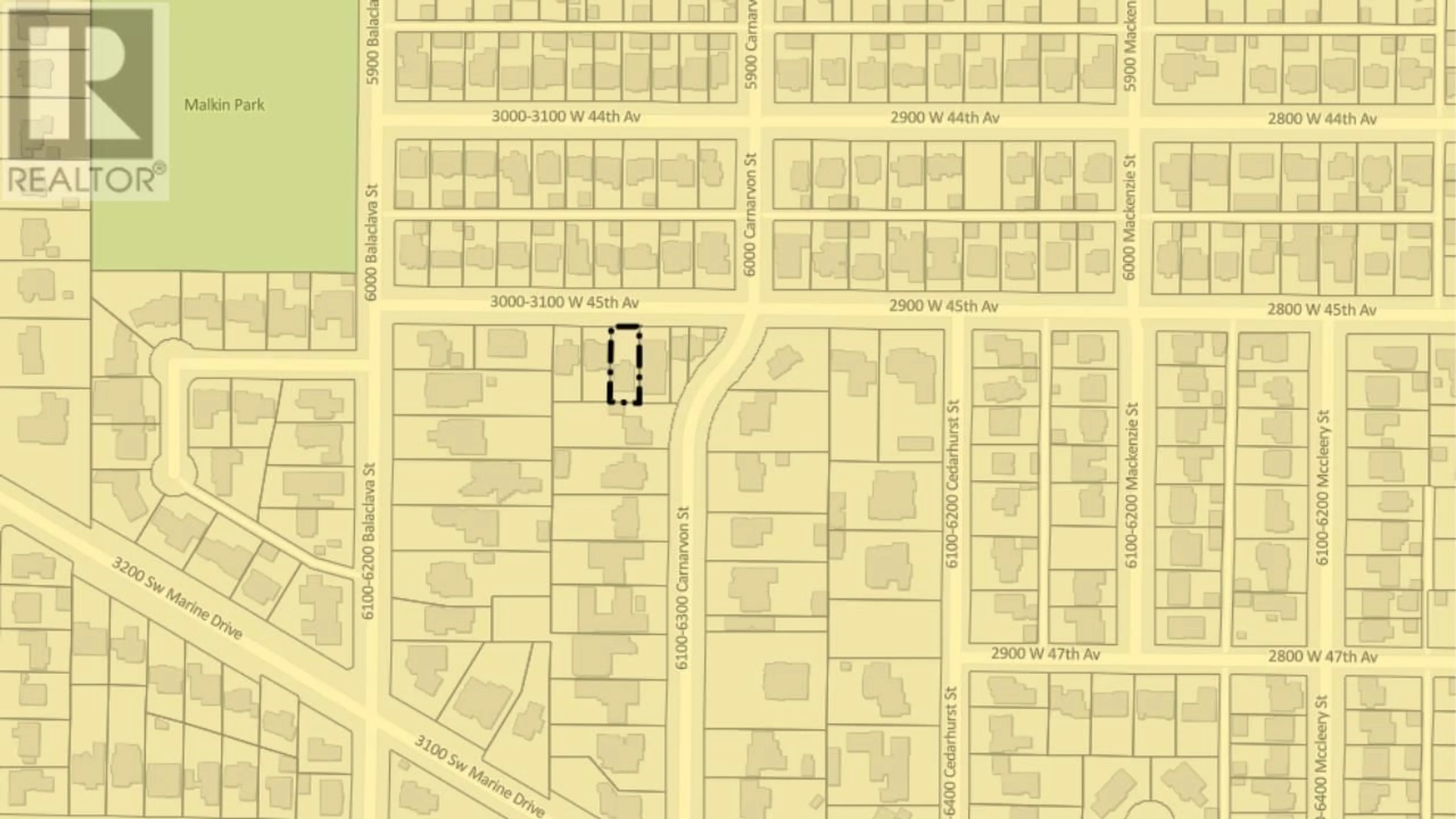 Picture of a map for 3060 45TH AVENUE, Vancouver British Columbia V6N3M1