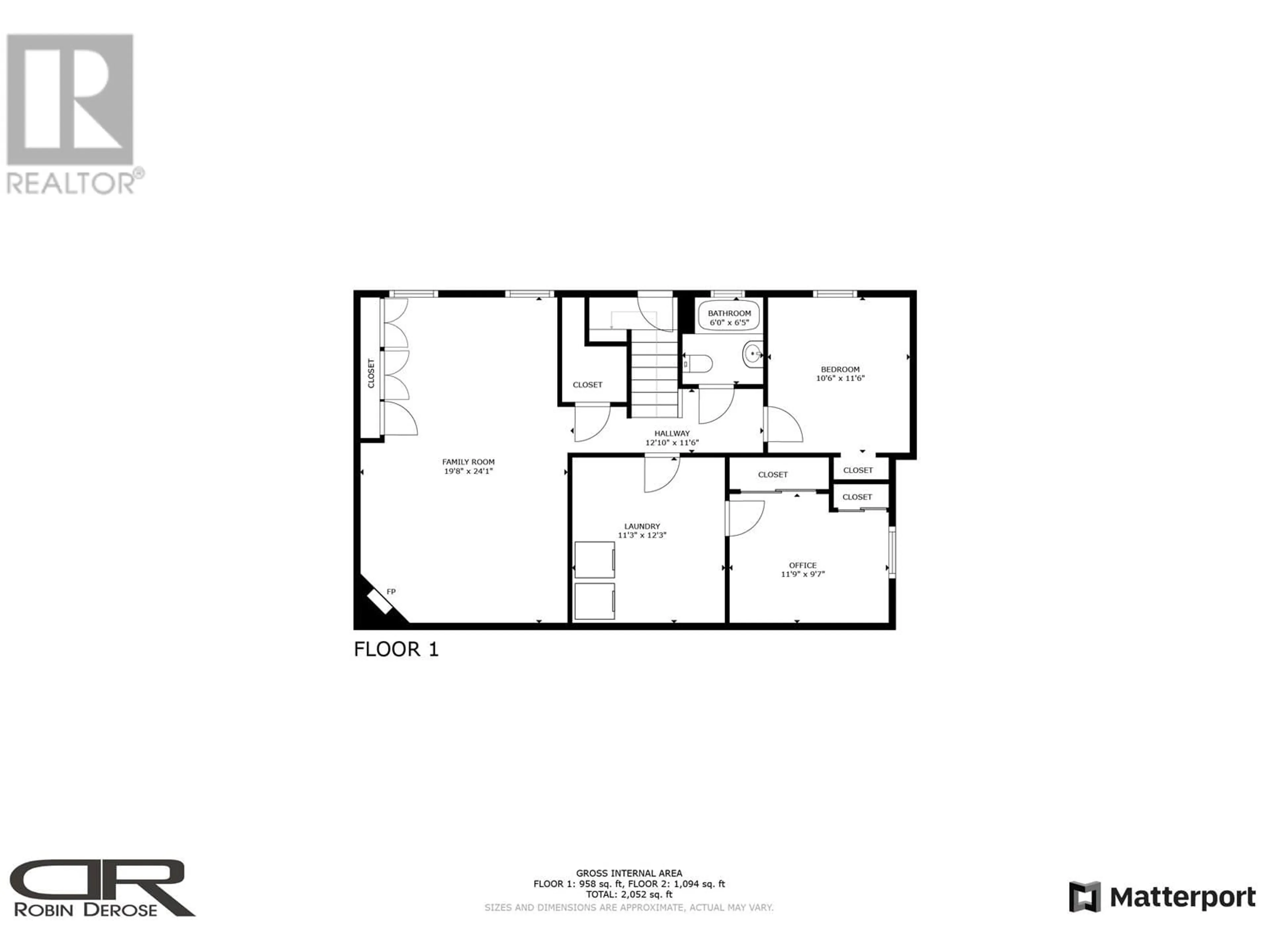 Floor plan for 9523 113 AVENUE, Fort St. John British Columbia V1J2X1