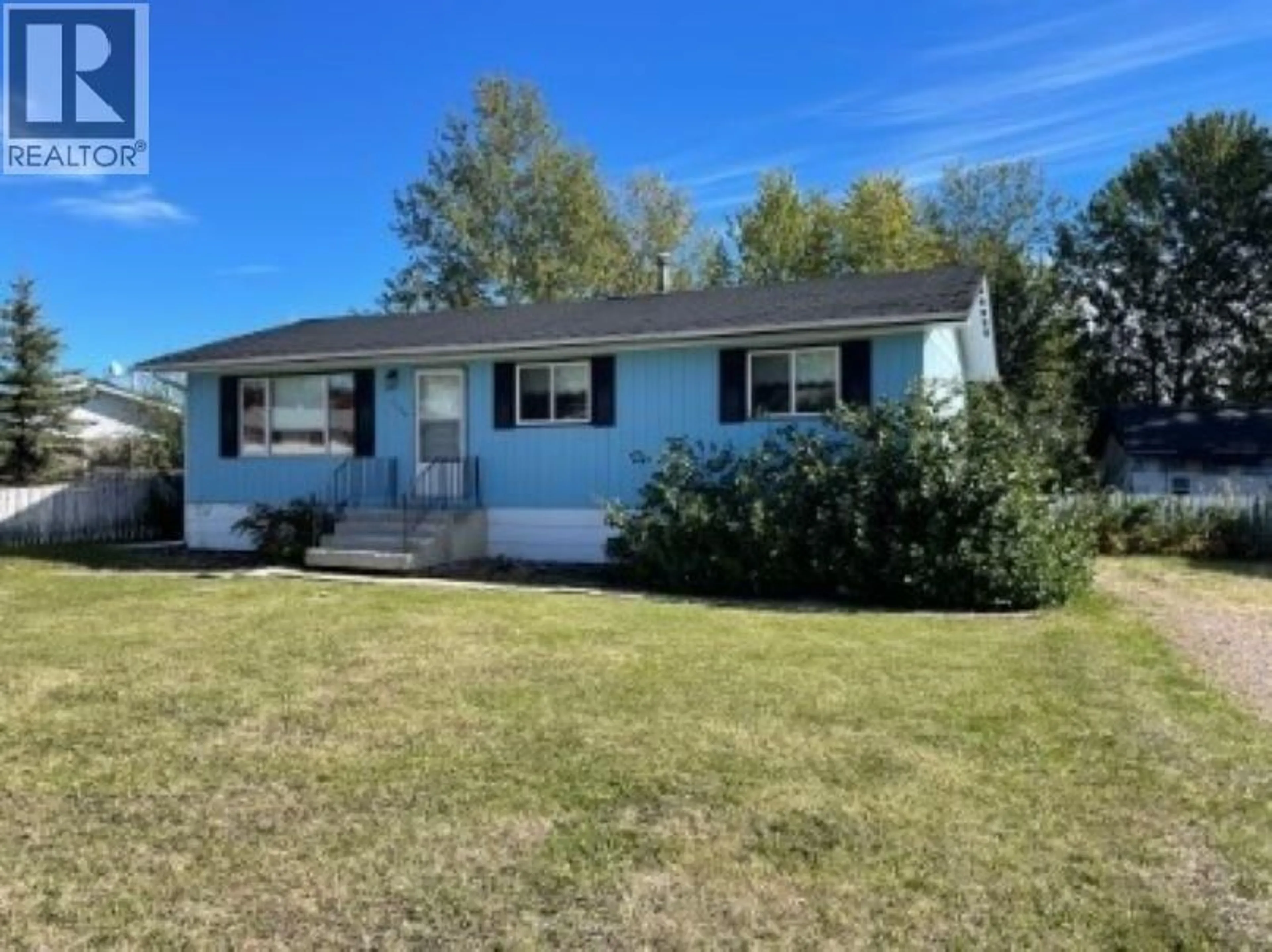 Home with vinyl exterior material, street for 5316 WILLOW ROAD, Fort Nelson British Columbia V0C1R0