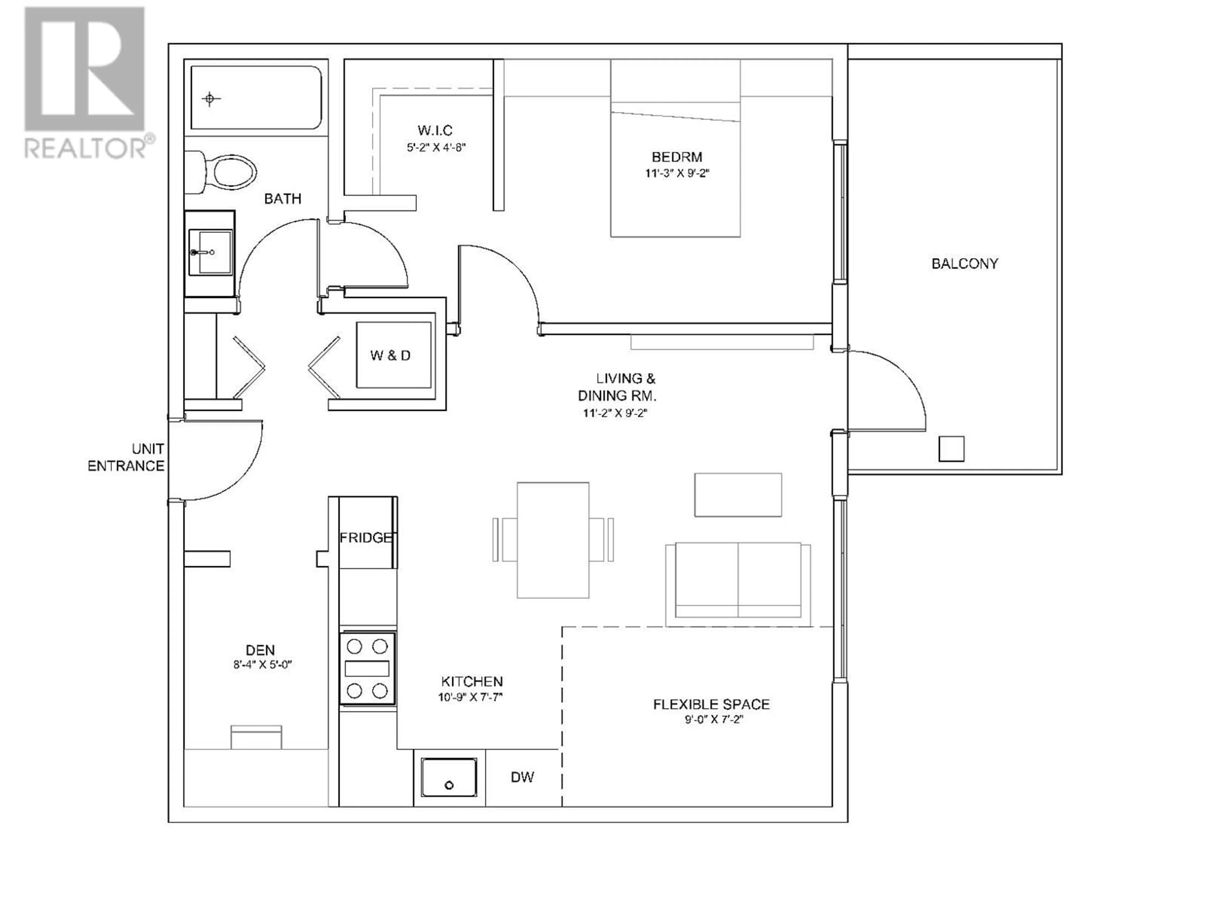 Floor plan for 313 - 723 GROVER AVENUE, Coquitlam British Columbia V3J0L9