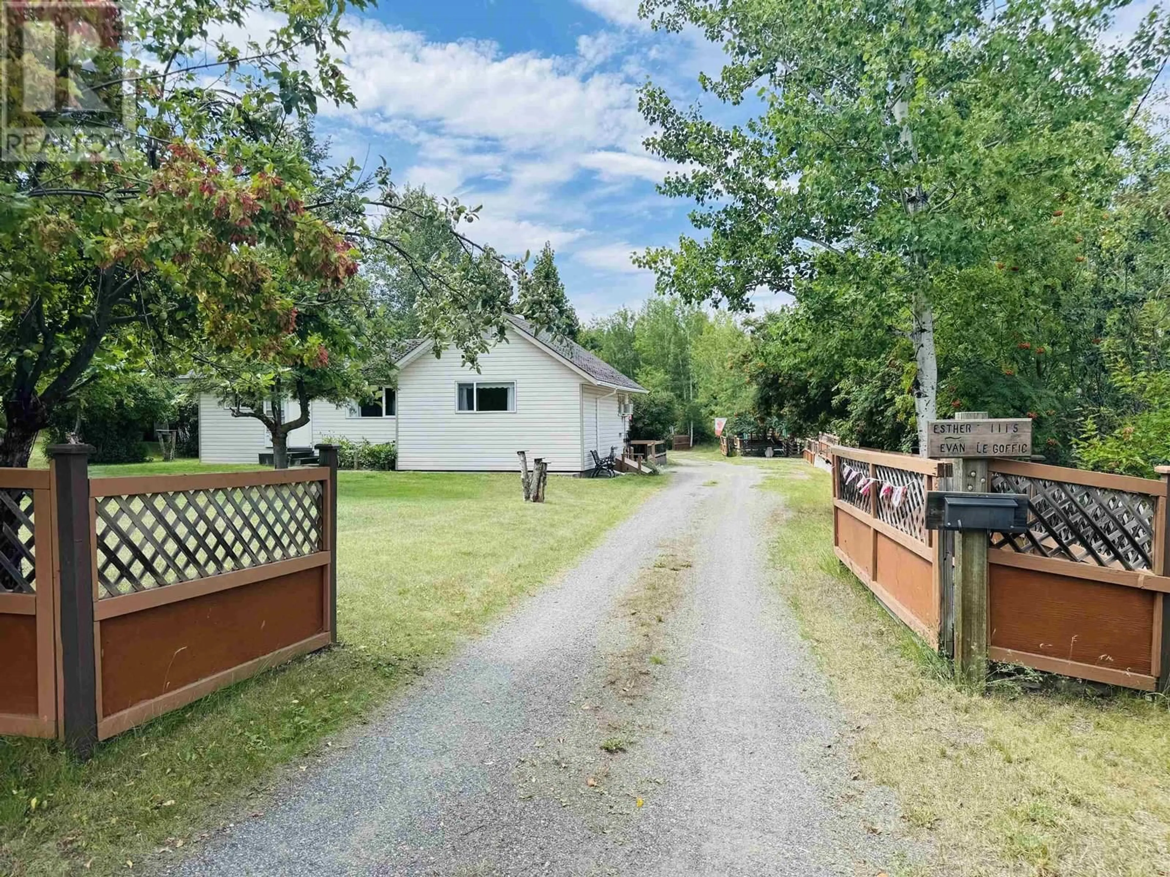 A pic from outside/outdoor area/front of a property/back of a property/a pic from drone, street for 1115 DENNY ROAD, Williams Lake British Columbia V2G3J7