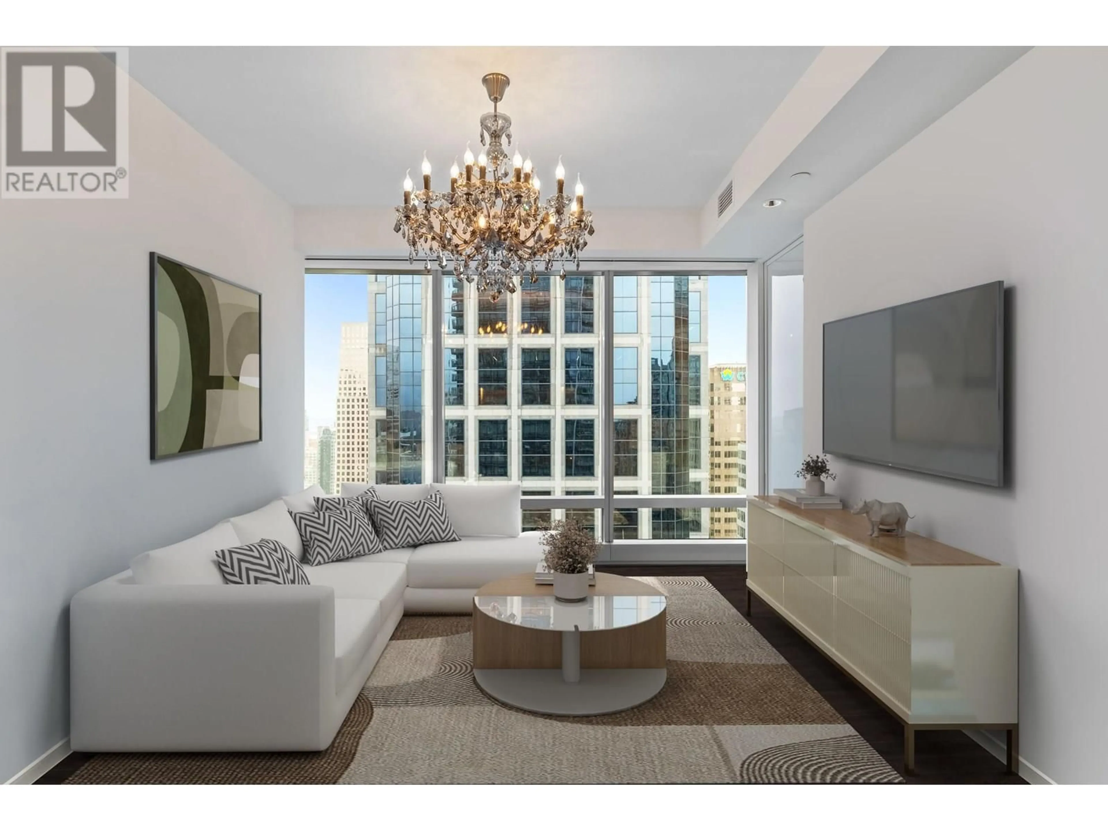 Living room with furniture, unknown for 2801 - 1151 GEORGIA STREET, Vancouver British Columbia V6E0B3