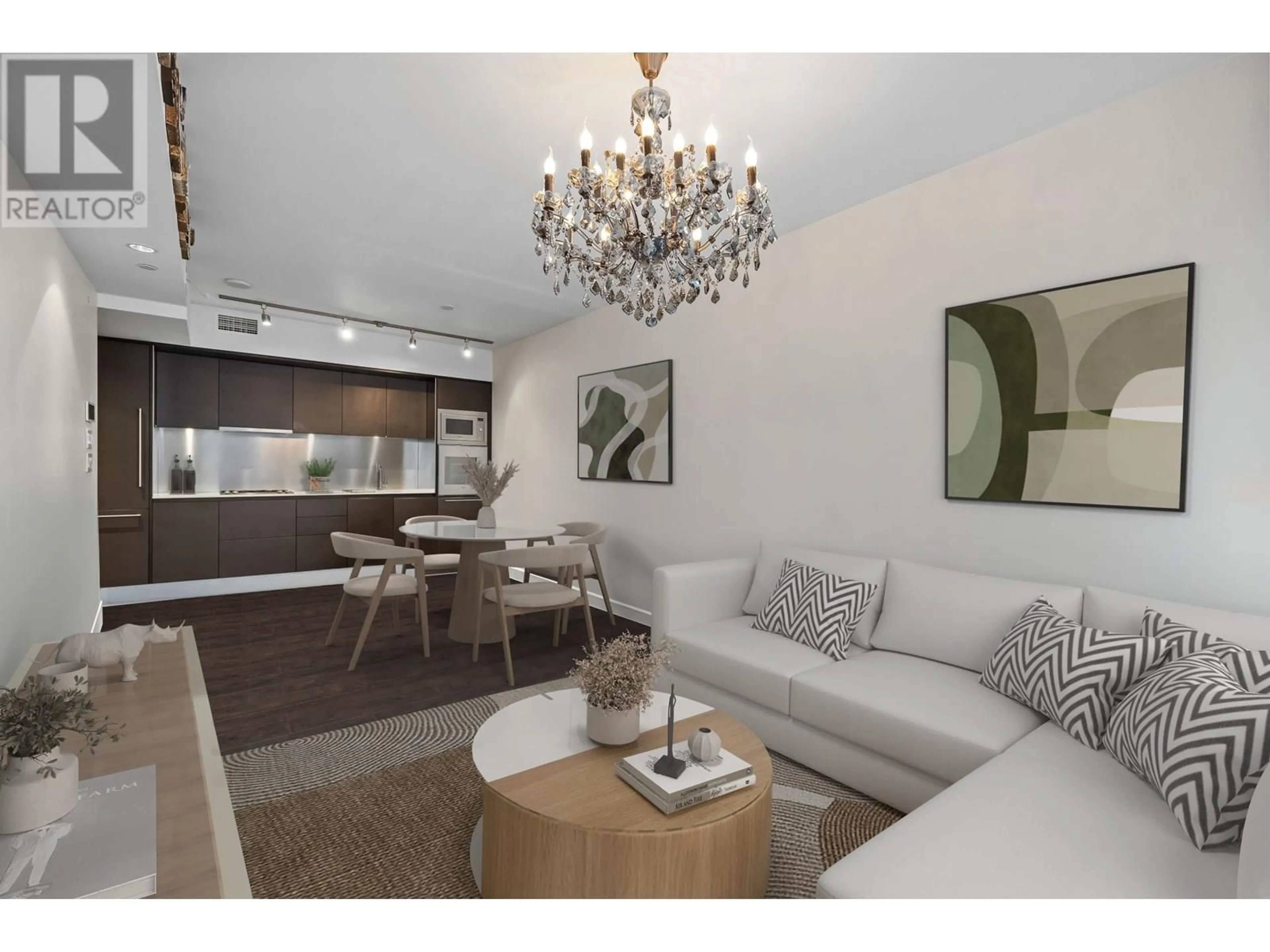 Living room with furniture, wood/laminate floor for 2801 - 1151 GEORGIA STREET, Vancouver British Columbia V6E0B3