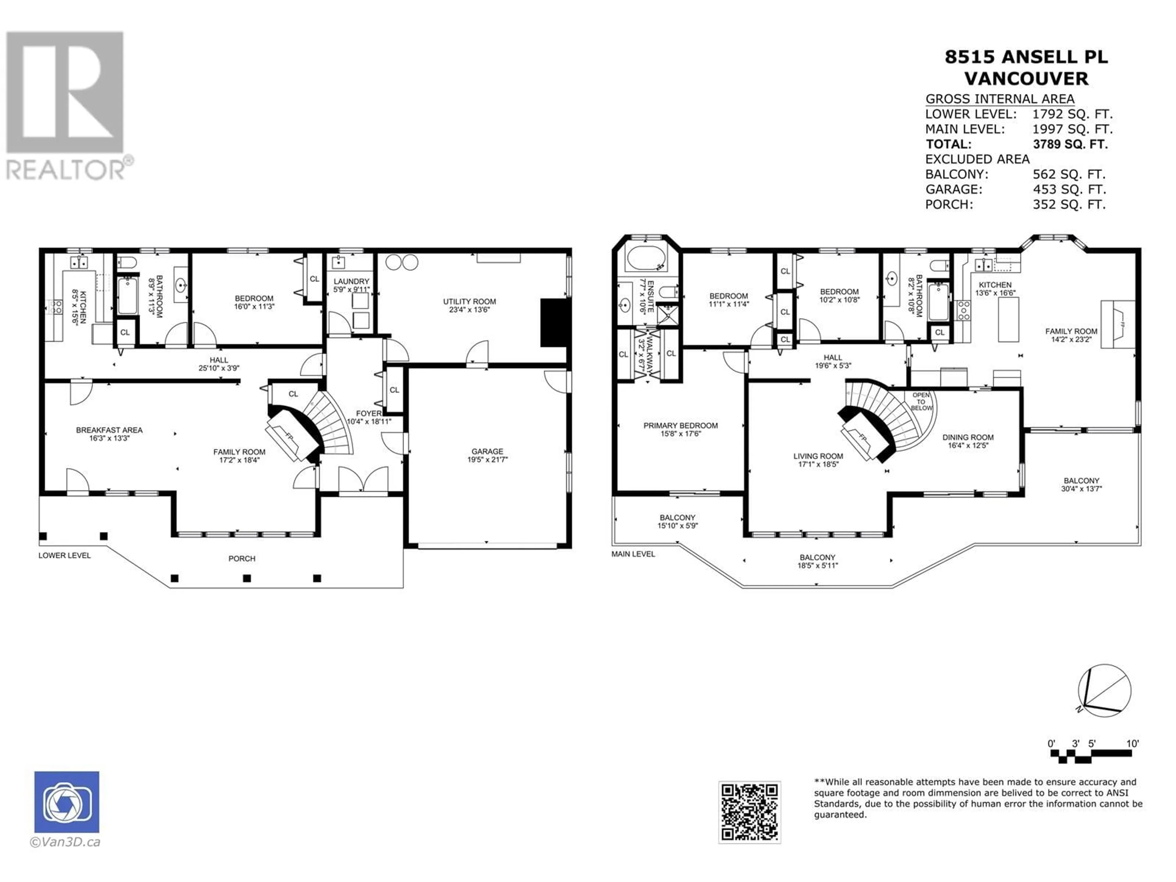 Floor plan for 8515 ANSELL PLACE, West Vancouver British Columbia V7W2W3