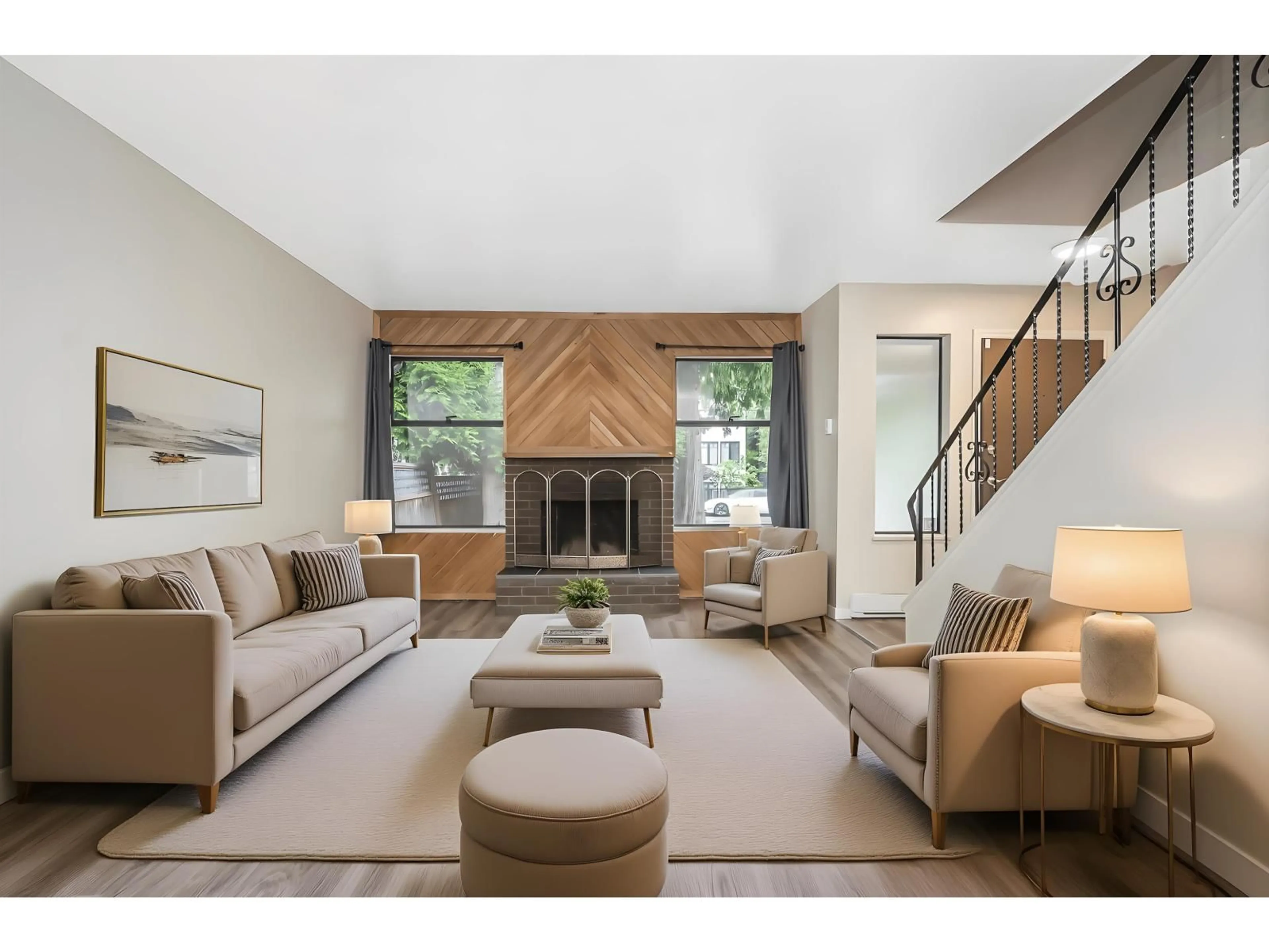 Living room with furniture, unknown for 6601 134, Surrey British Columbia V3W4S1