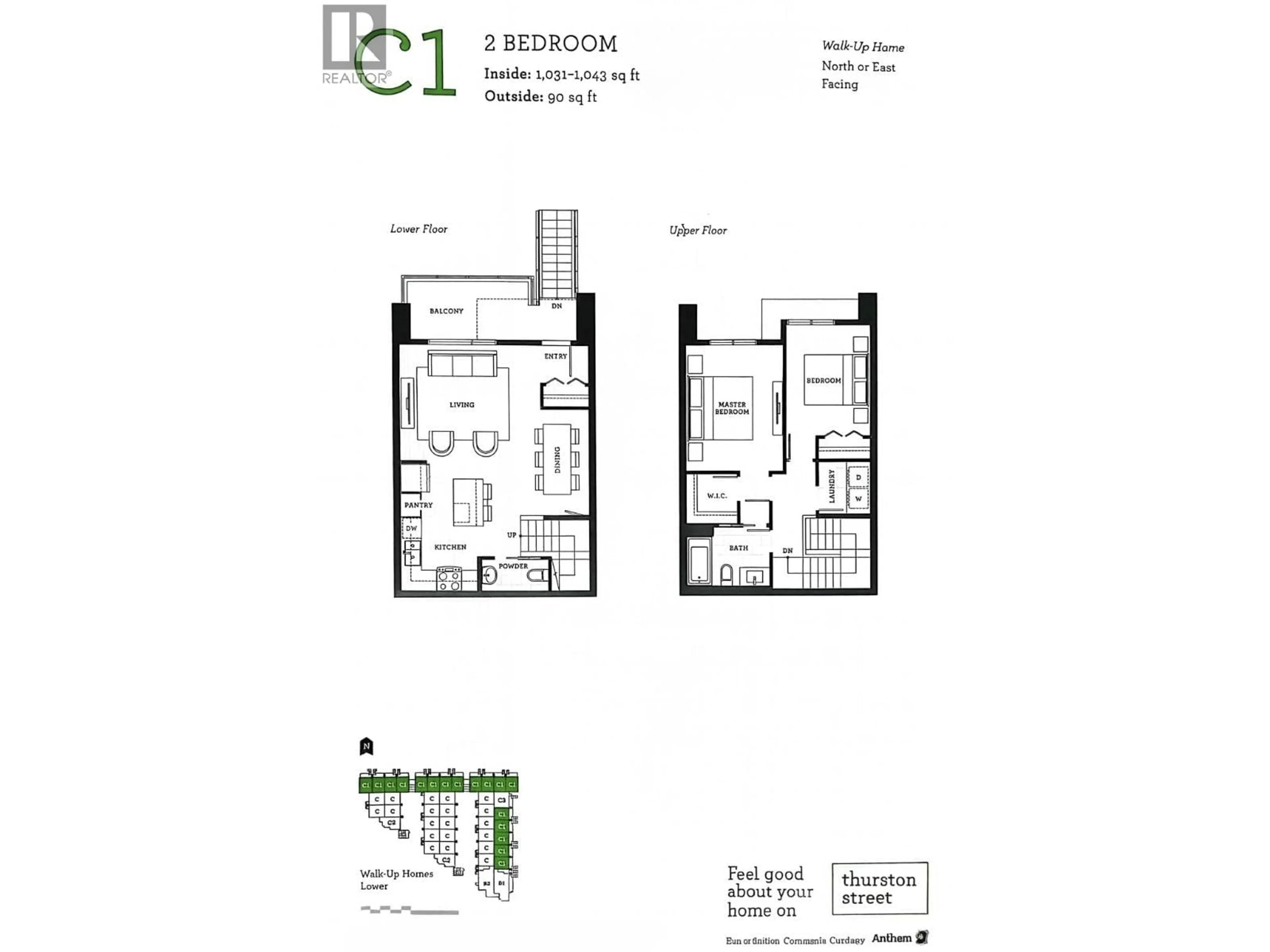 Floor plan for 52 - 3728 THURSTON STREET, Burnaby British Columbia V5H0E6