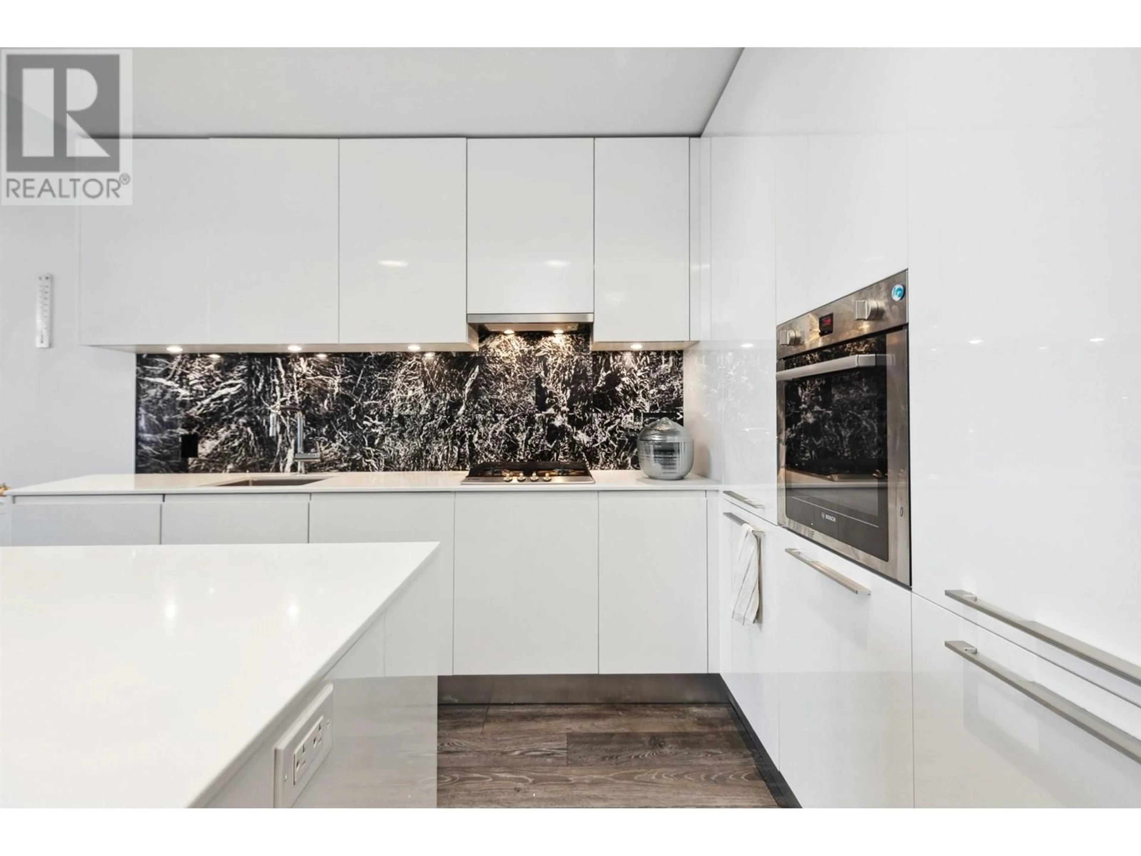 Contemporary kitchen, ceramic/tile floor for 1508 - 1955 ALPHA WAY, Burnaby British Columbia V5C0K6