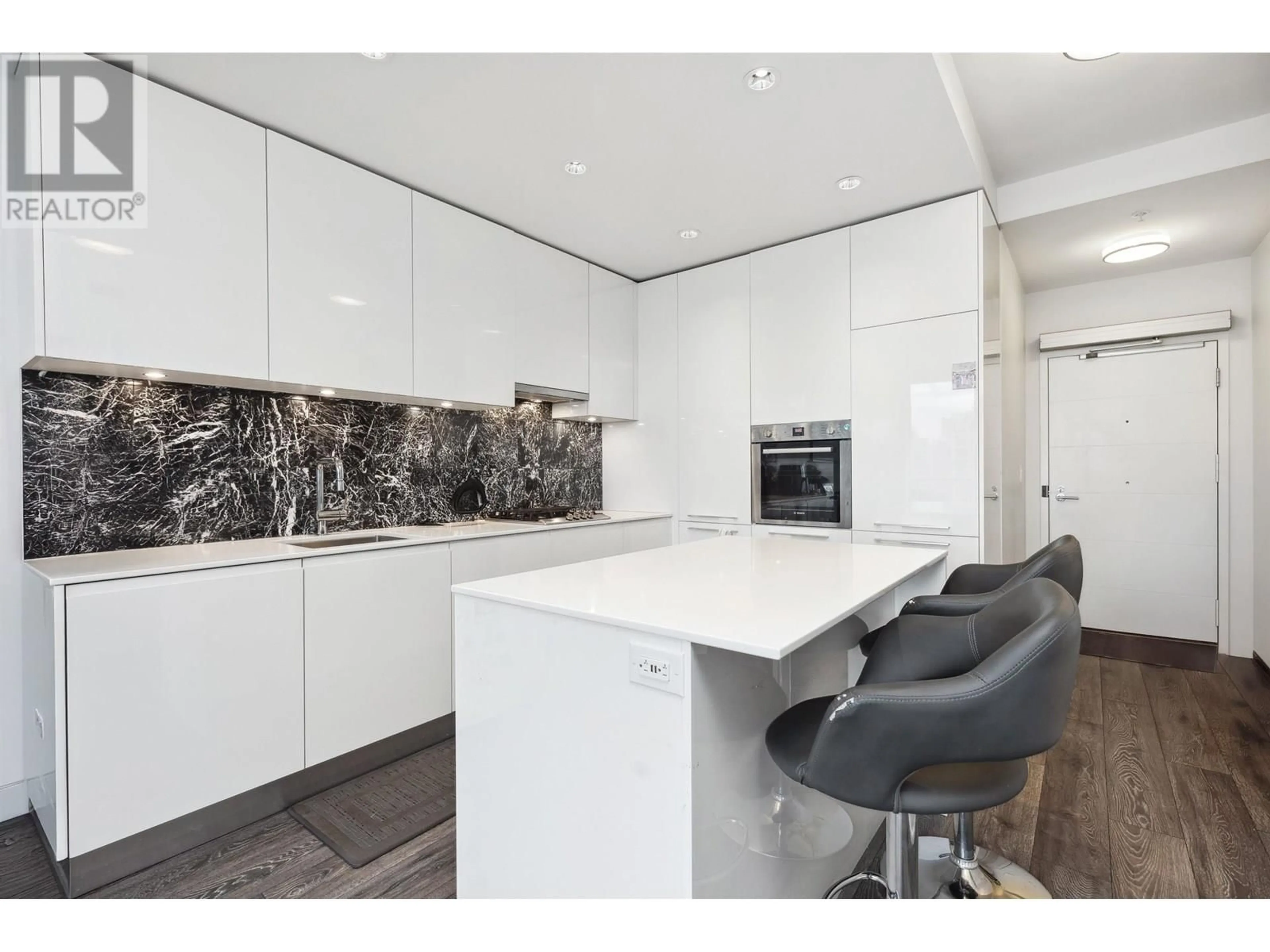 Contemporary kitchen, ceramic/tile floor for 1508 - 1955 ALPHA WAY, Burnaby British Columbia V5C0K6