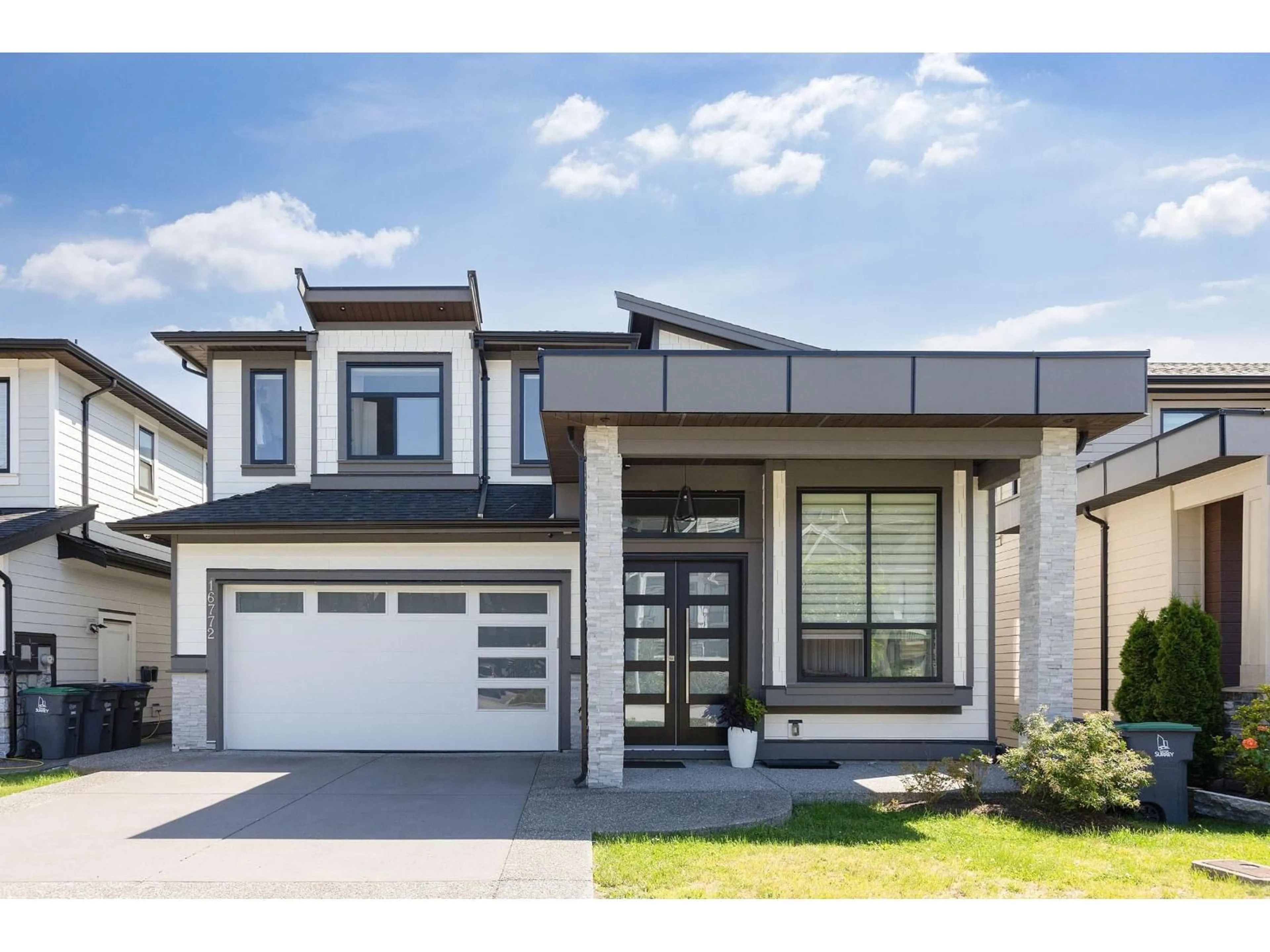 Home with vinyl exterior material, street for 16772 16A, Surrey British Columbia V3Z0T3