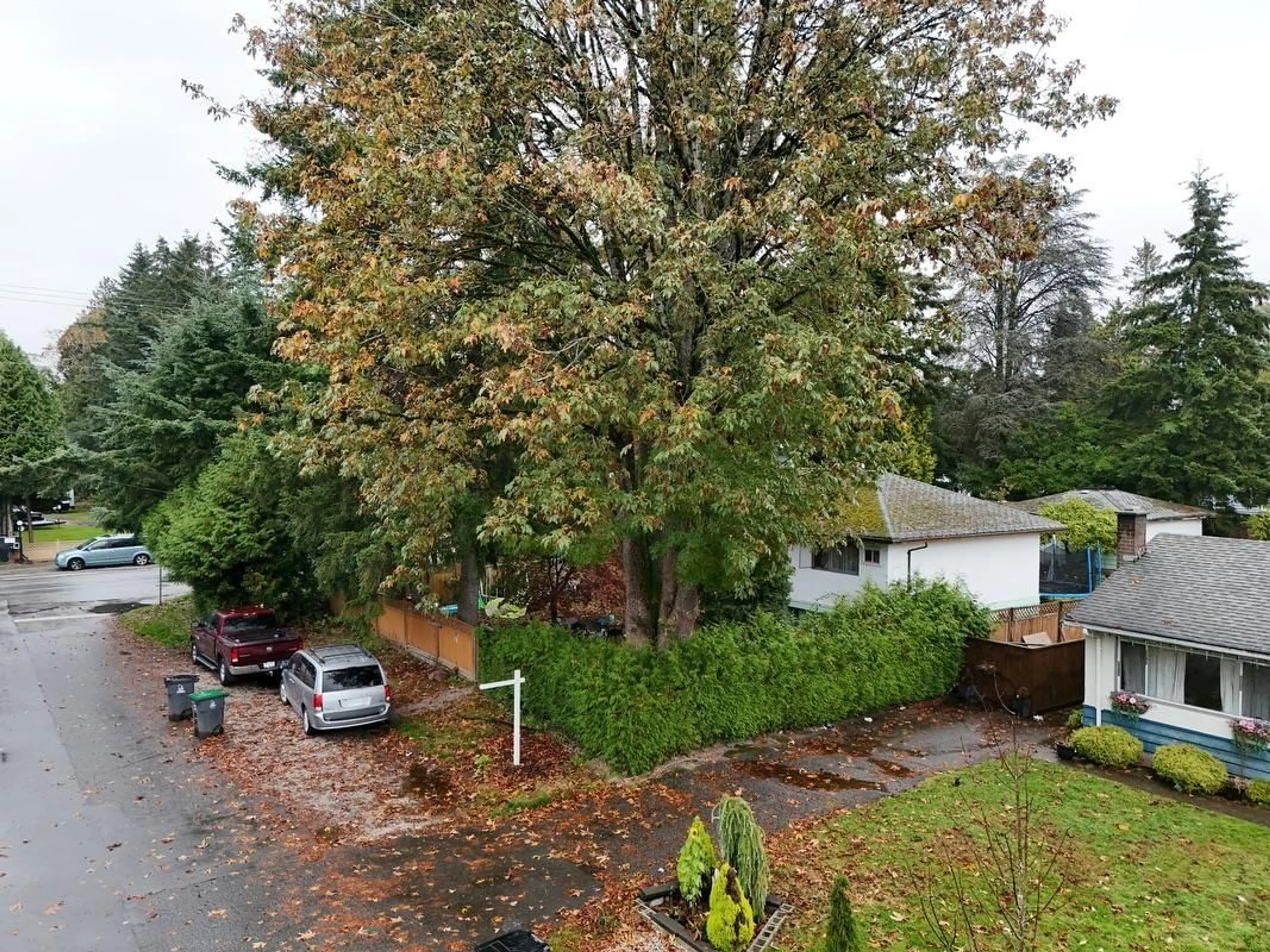 A pic from outside/outdoor area/front of a property/back of a property/a pic from drone, unknown for 10386 126, Surrey British Columbia V3V5E9