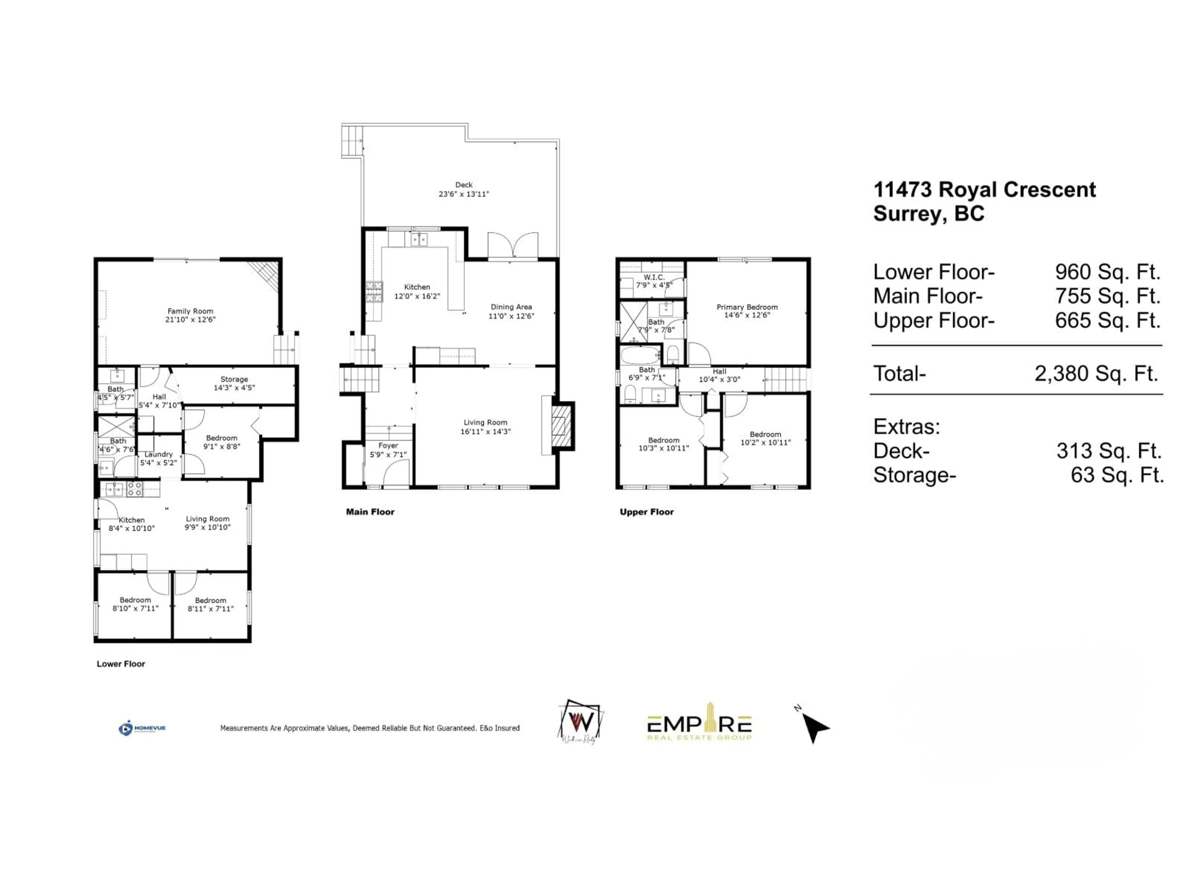 Floor plan for 11473 ROYAL, Surrey British Columbia V3V6V5