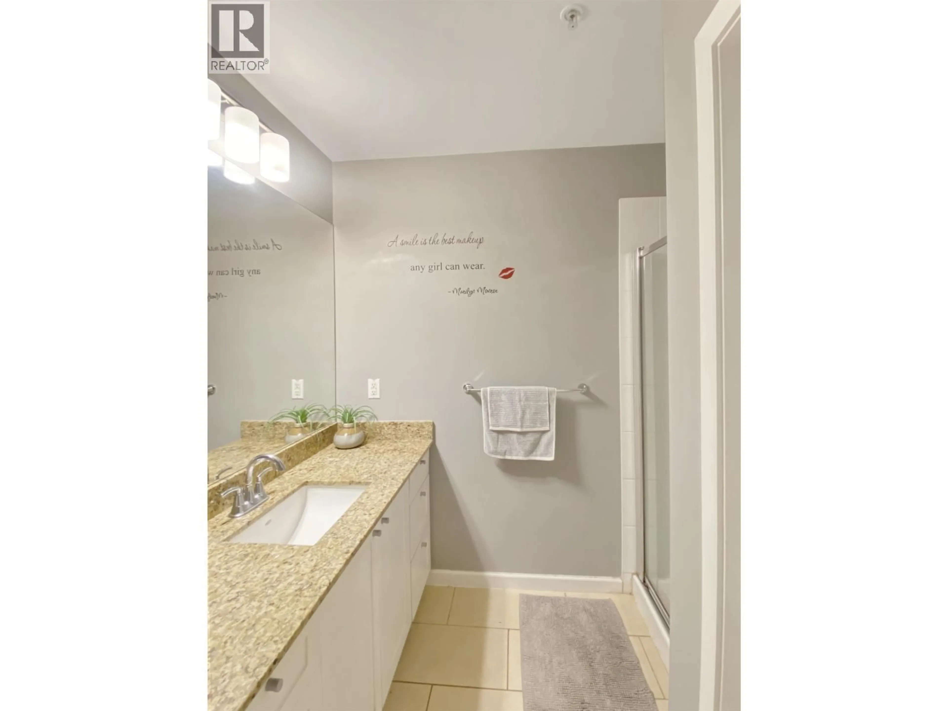 Standard bathroom, ceramic/tile floor for 102 - 2477 KELLY AVENUE, Port Coquitlam British Columbia V3C0B3