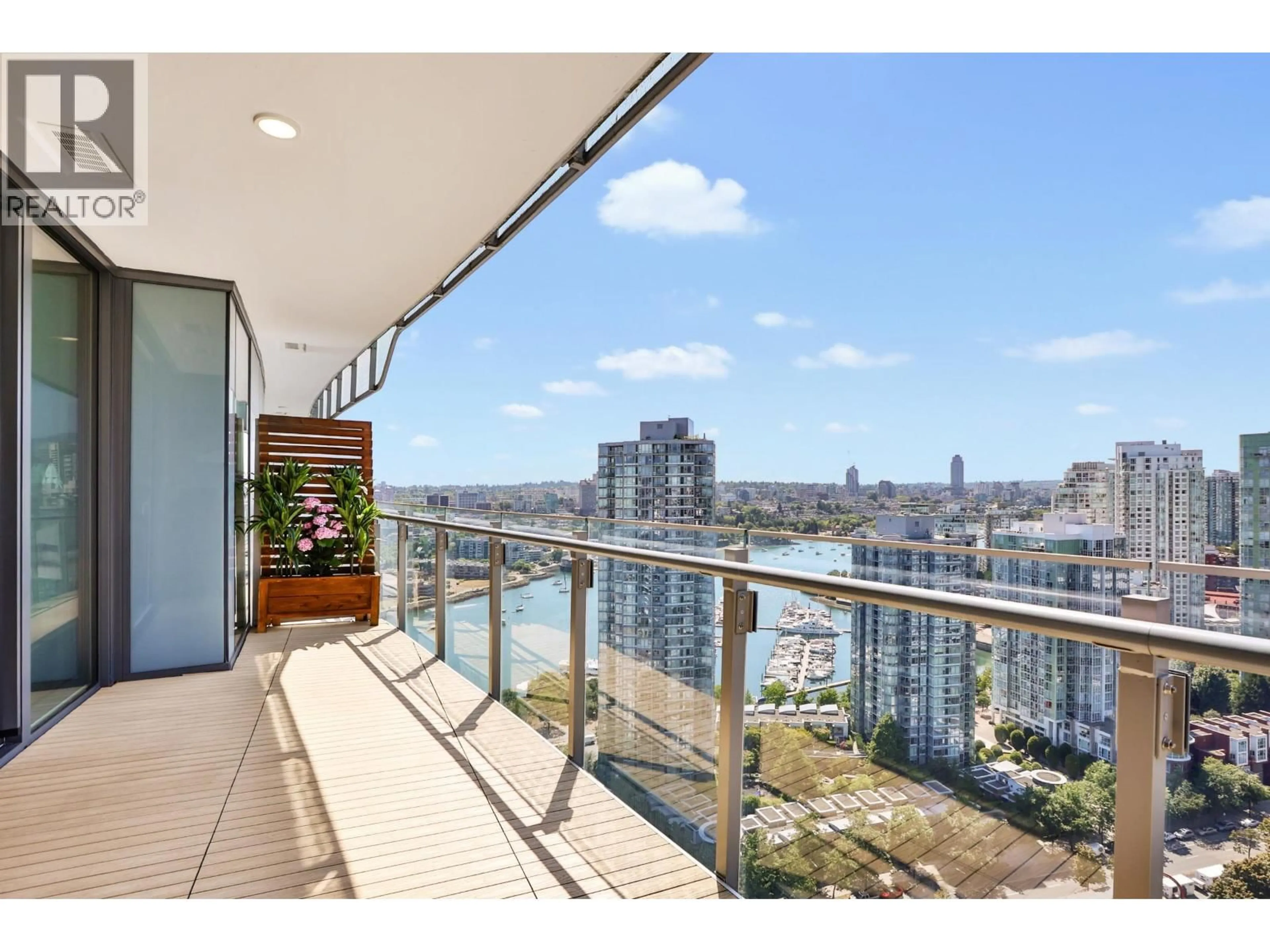 Balcony in the apartment, water/lake/river/ocean view for 2820 - 89 NELSON STREET, Vancouver British Columbia V6Z0E7