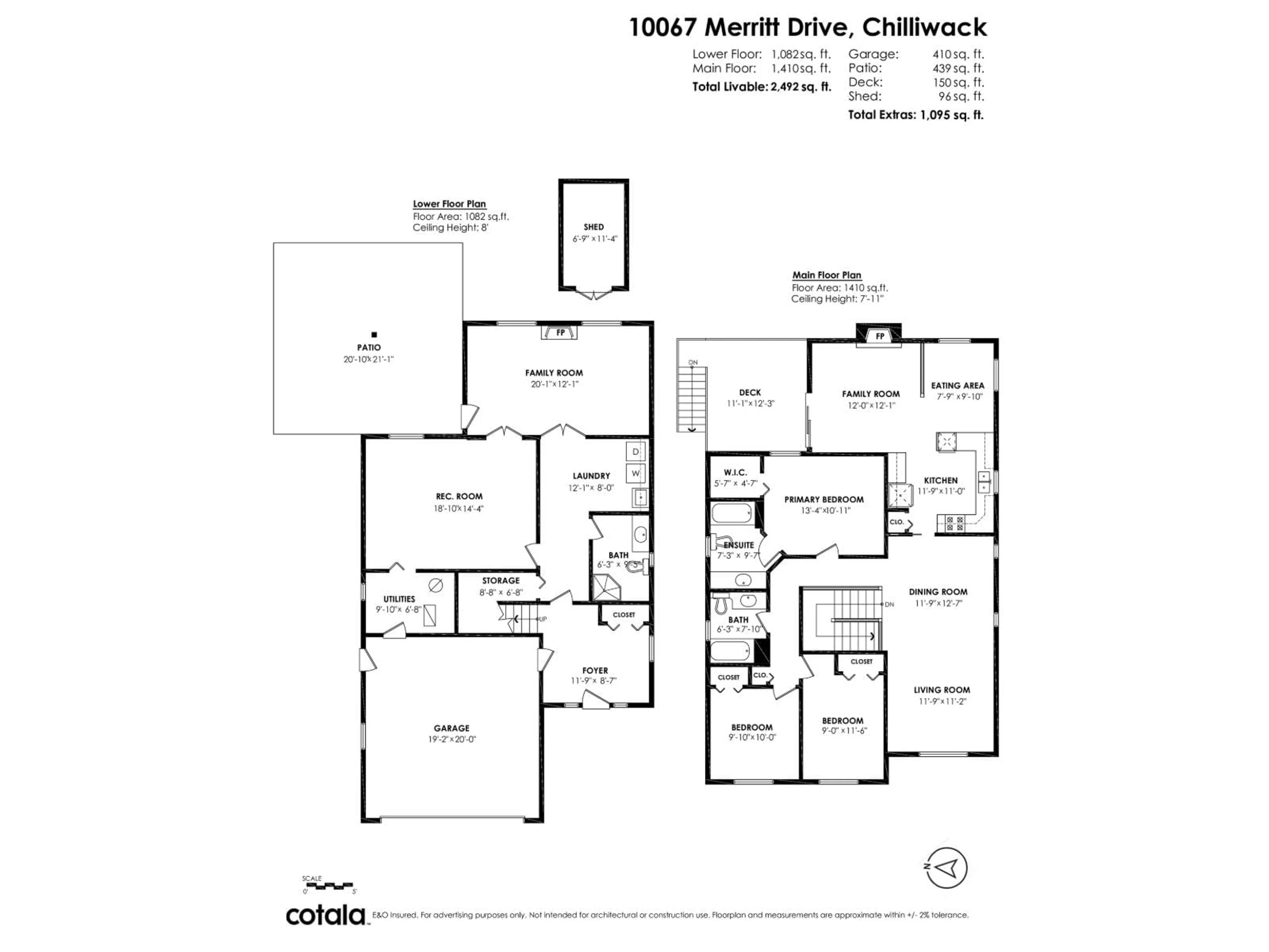 Floor plan for 10067 MERRITT DRIVE, Chilliwack British Columbia V2P7Z2