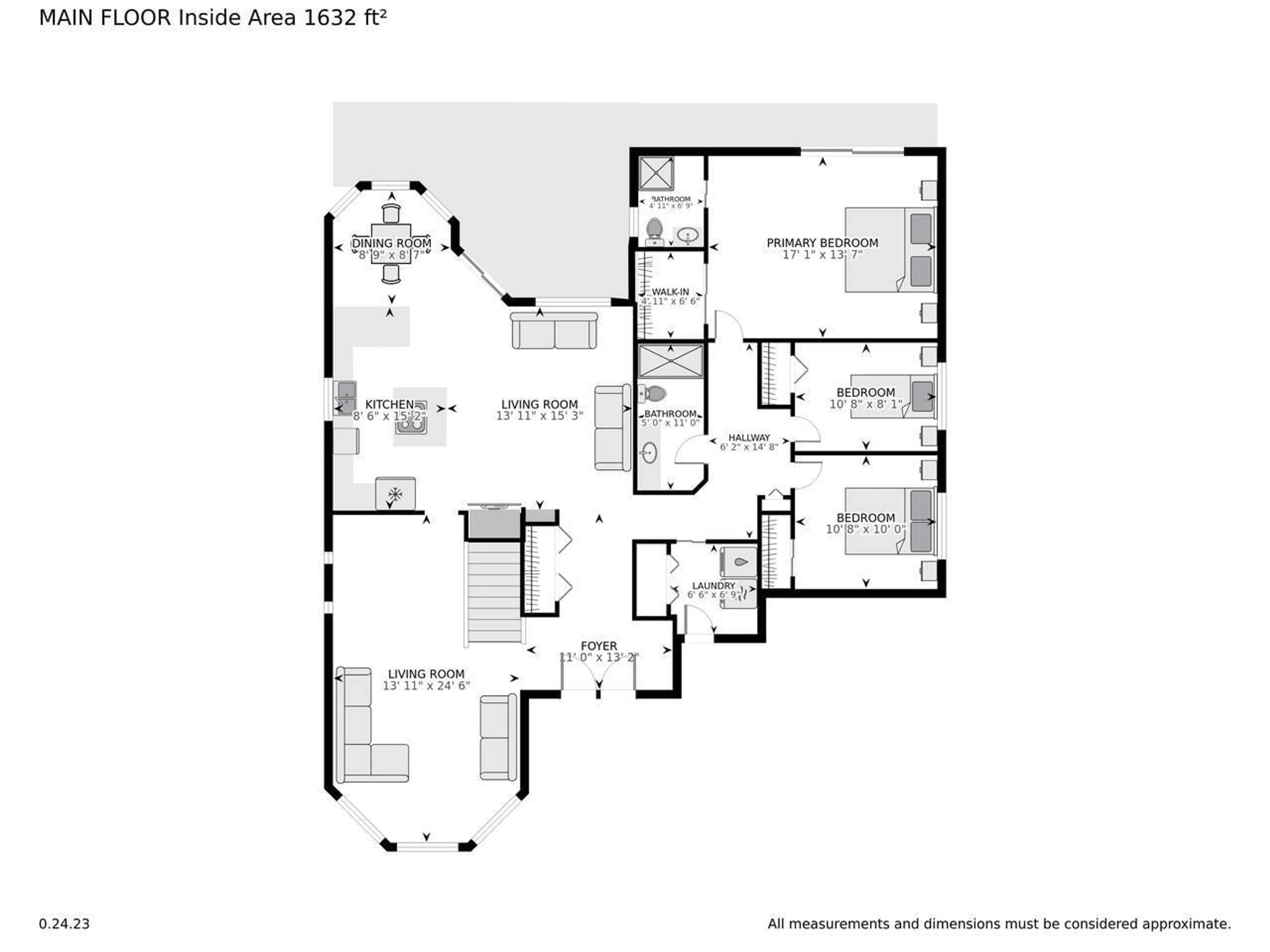 Floor plan for 7681 HORNE, Mission British Columbia V3V3Y8