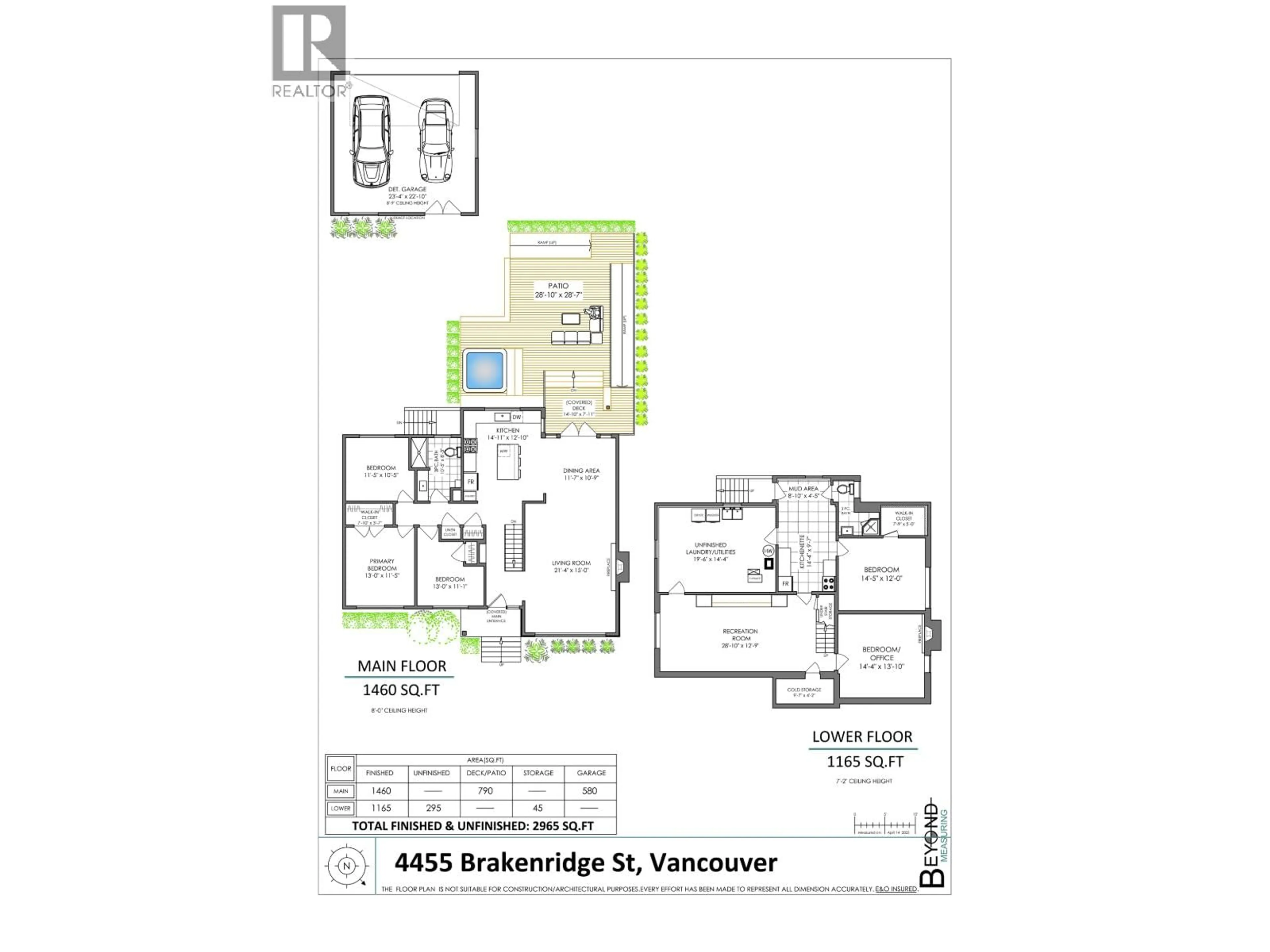 Floor plan for 4455 BRAKENRIDGE STREET, Vancouver British Columbia V6L2H1