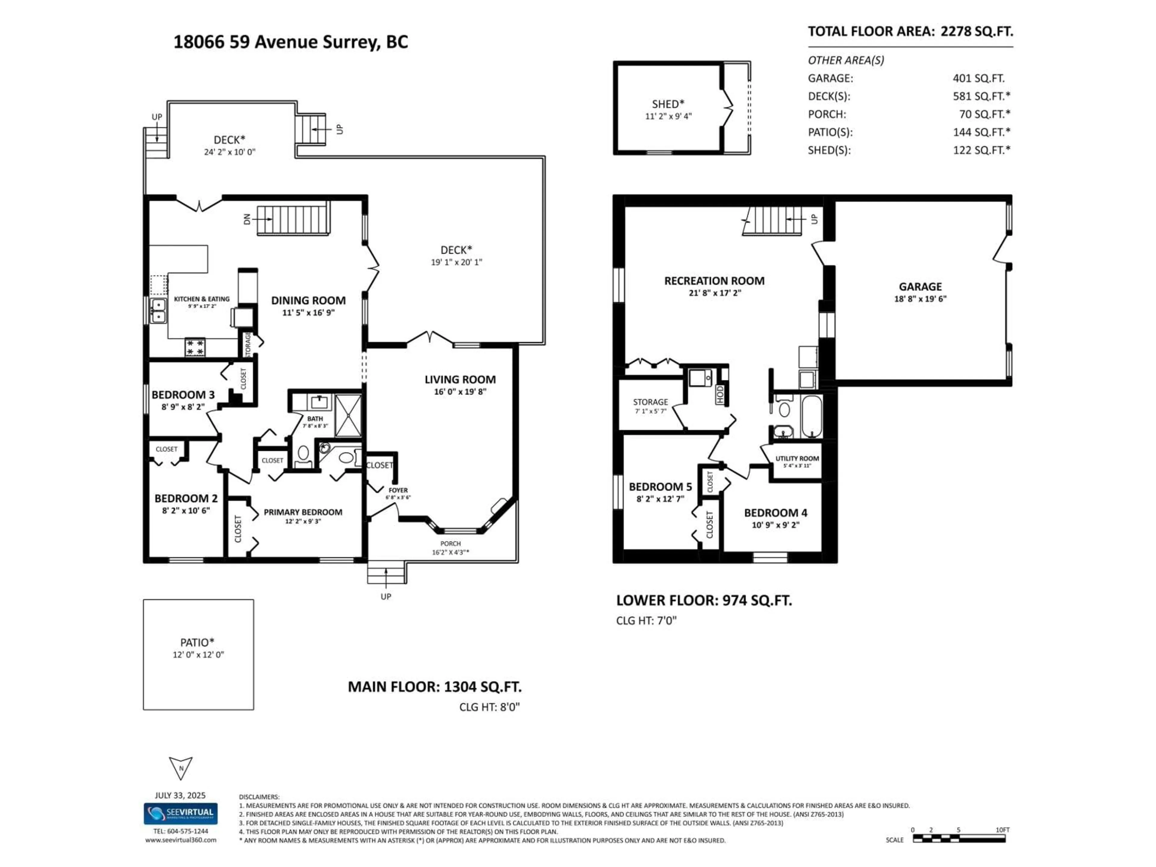 Floor plan for 18066 59, Surrey British Columbia V3S1P7