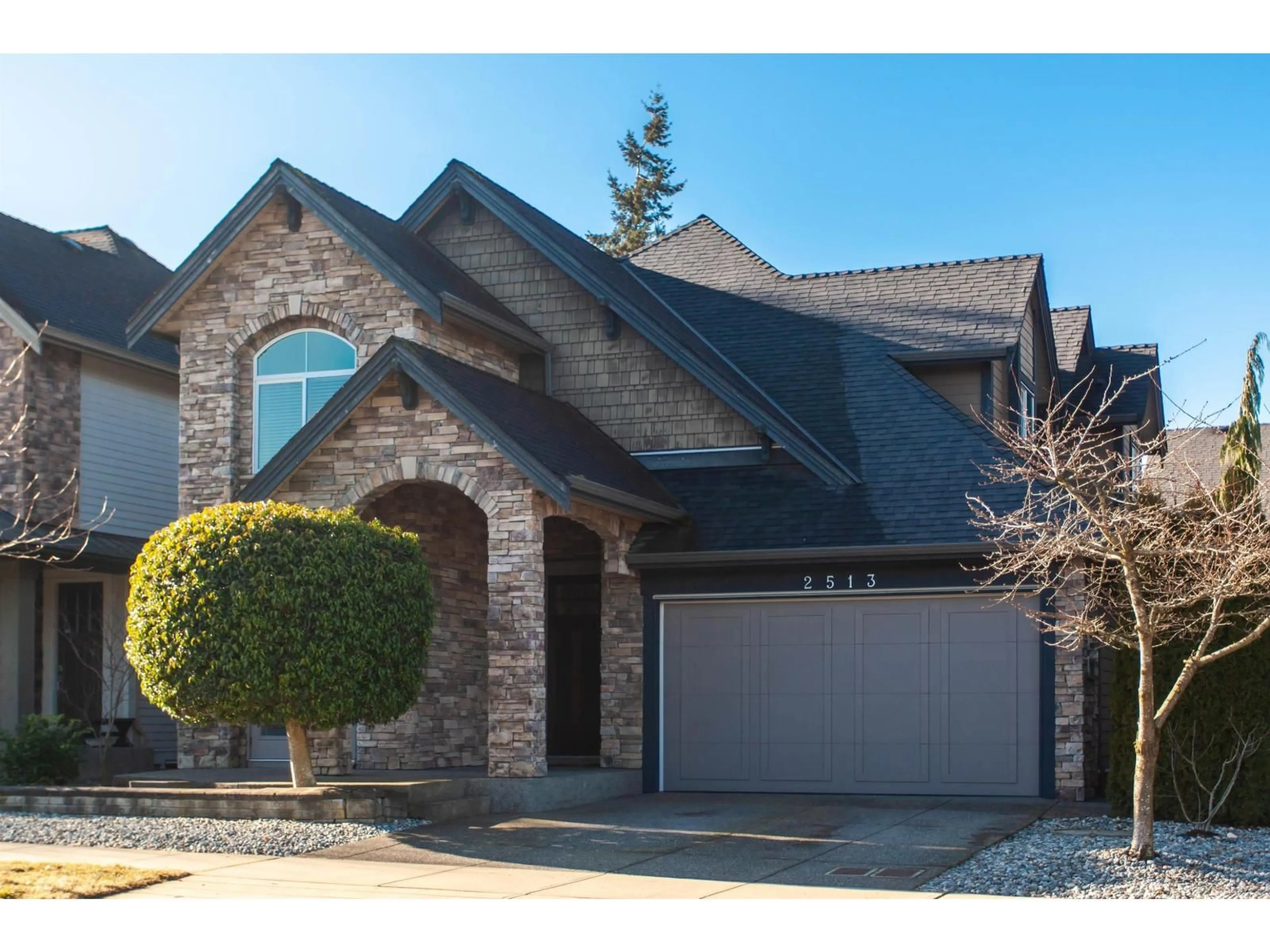 Home with brick exterior material, street for 2513 164, Surrey British Columbia V3S0E2