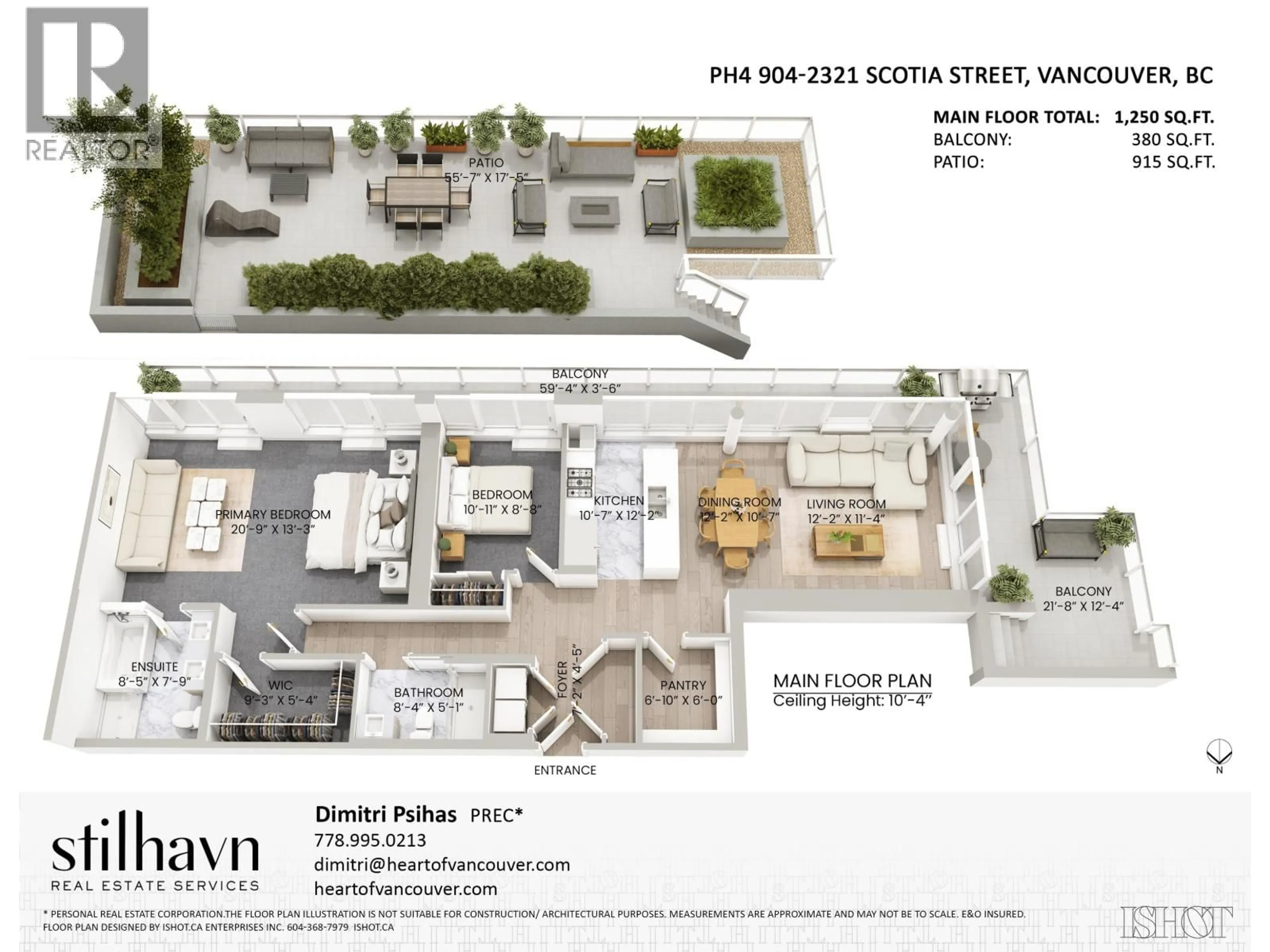 Floor plan for PH4 - 2321 SCOTIA STREET, Vancouver British Columbia V5T0A8