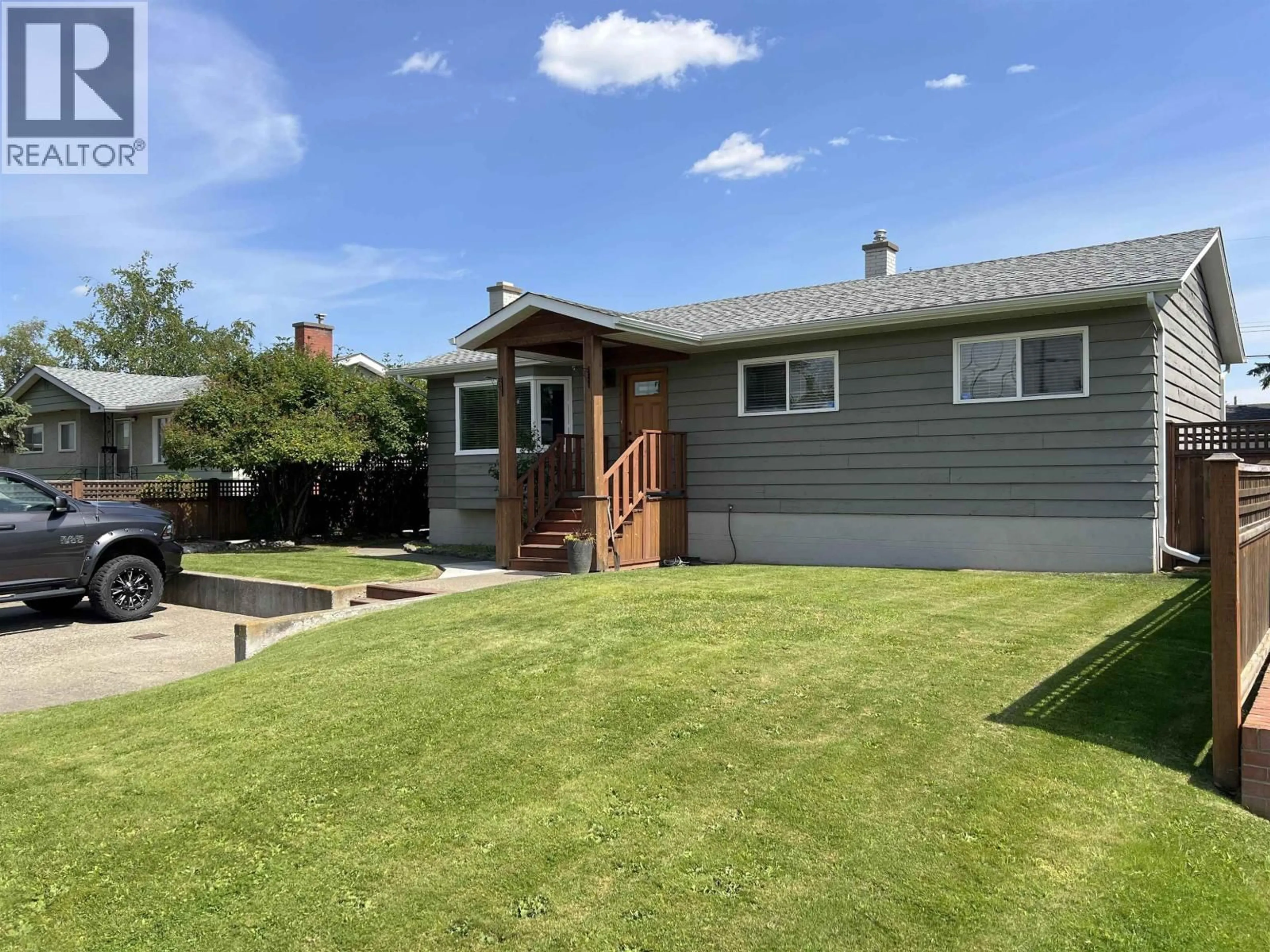 A pic from outside/outdoor area/front of a property/back of a property/a pic from drone, street for 102 LYON STREET, Prince George British Columbia V2M3K6