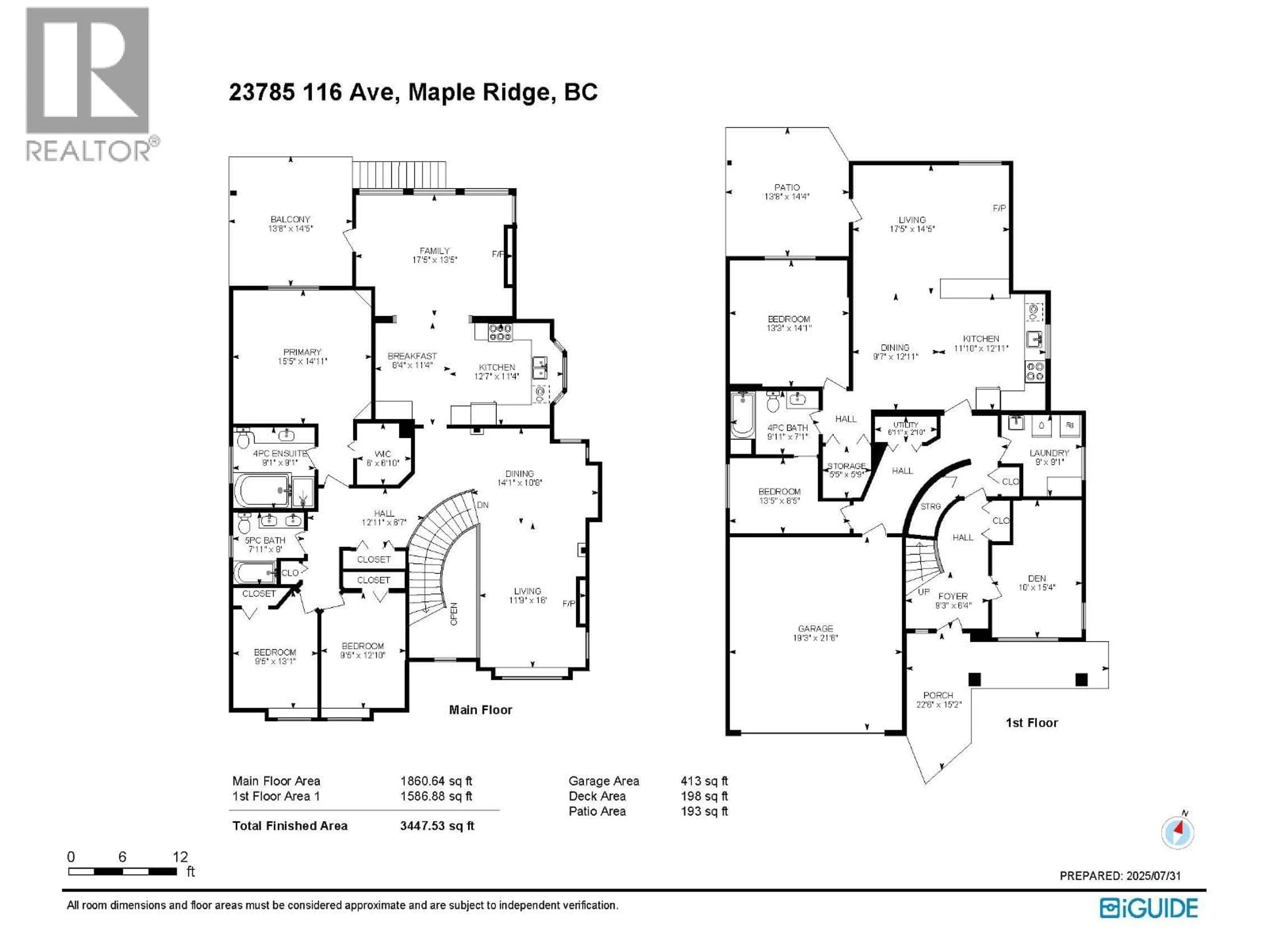 Floor plan for 23785 116 AVENUE, Maple Ridge British Columbia V4R2V5