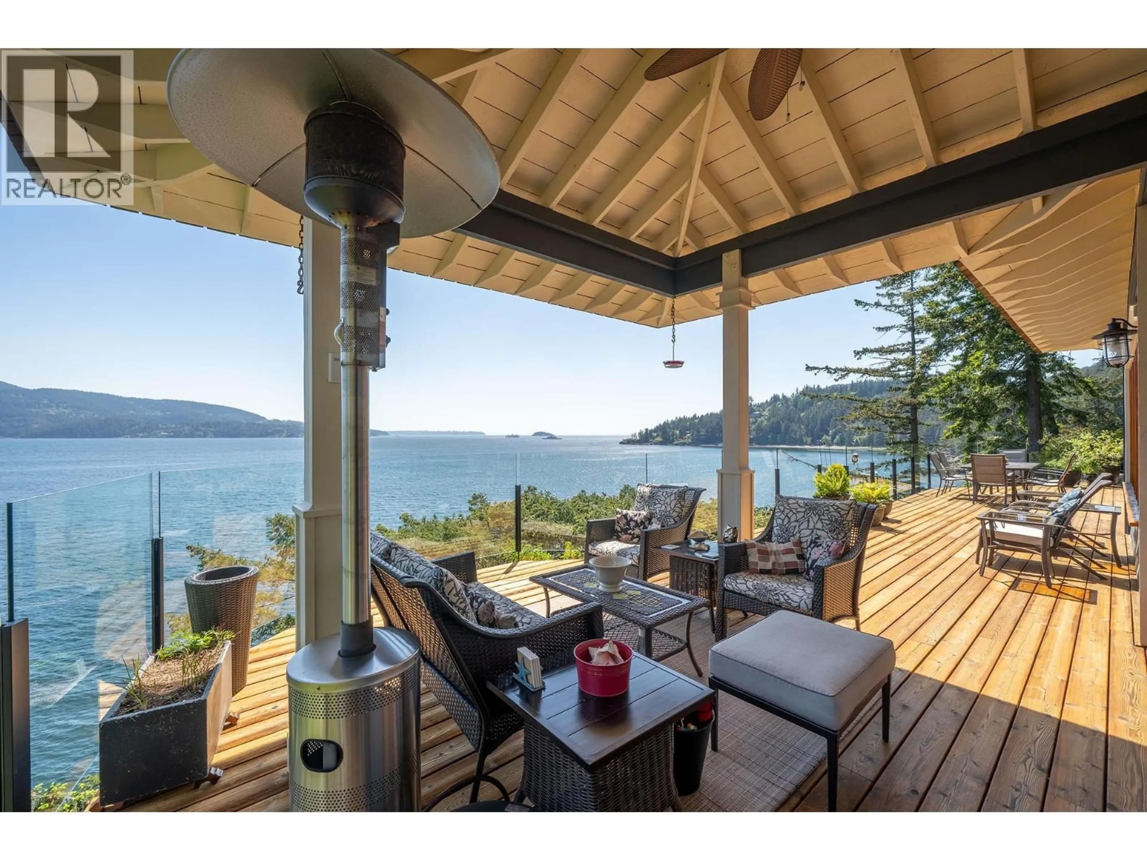 Patio, water/lake/river/ocean view for 1477 CLEATOR ROAD, Bowen Island British Columbia V0N1G1