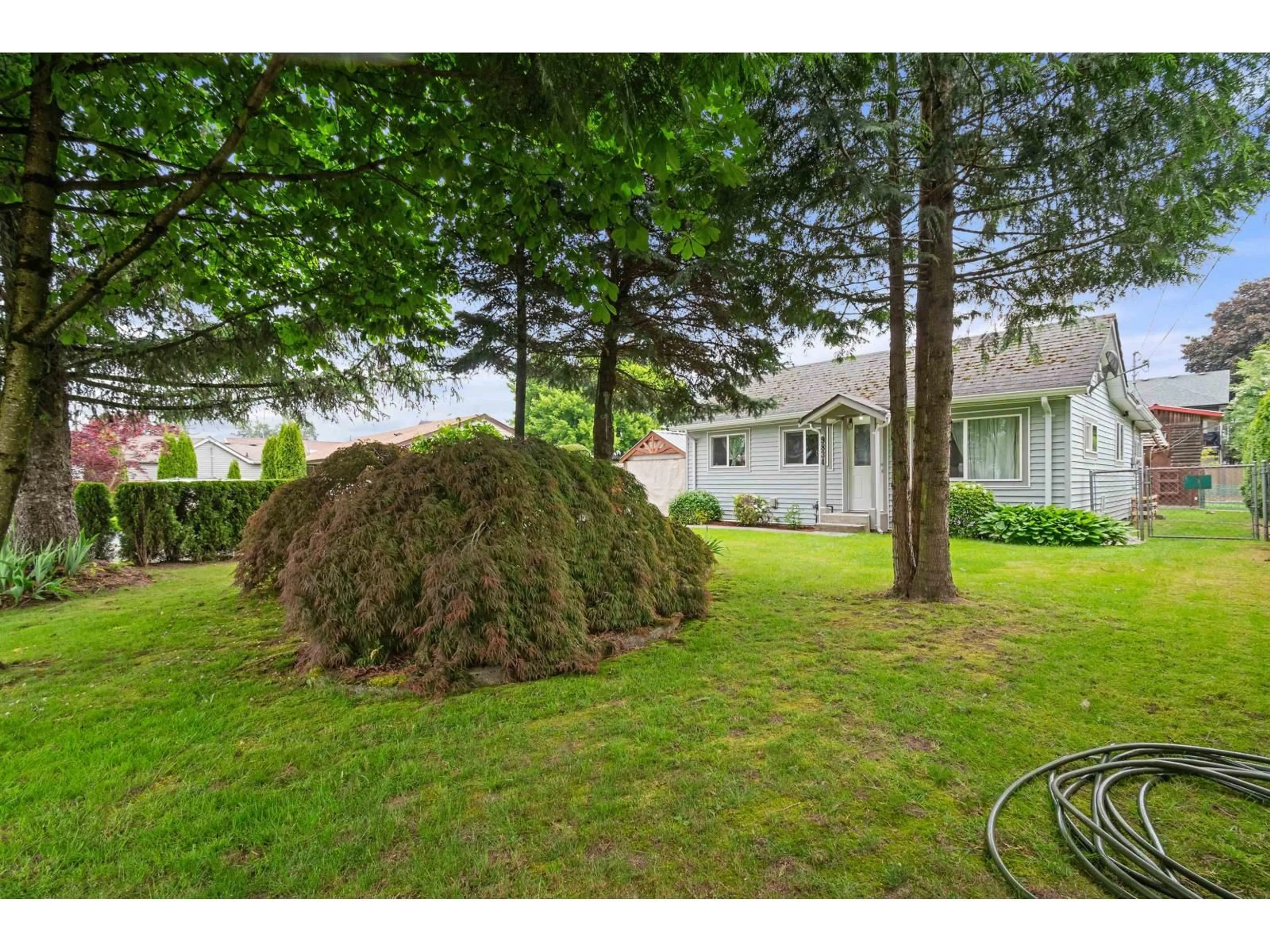 A pic from outside/outdoor area/front of a property/back of a property/a pic from drone, forest/trees view for 9834 MUNRO AVENUE, Rosedale British Columbia V0X1X0