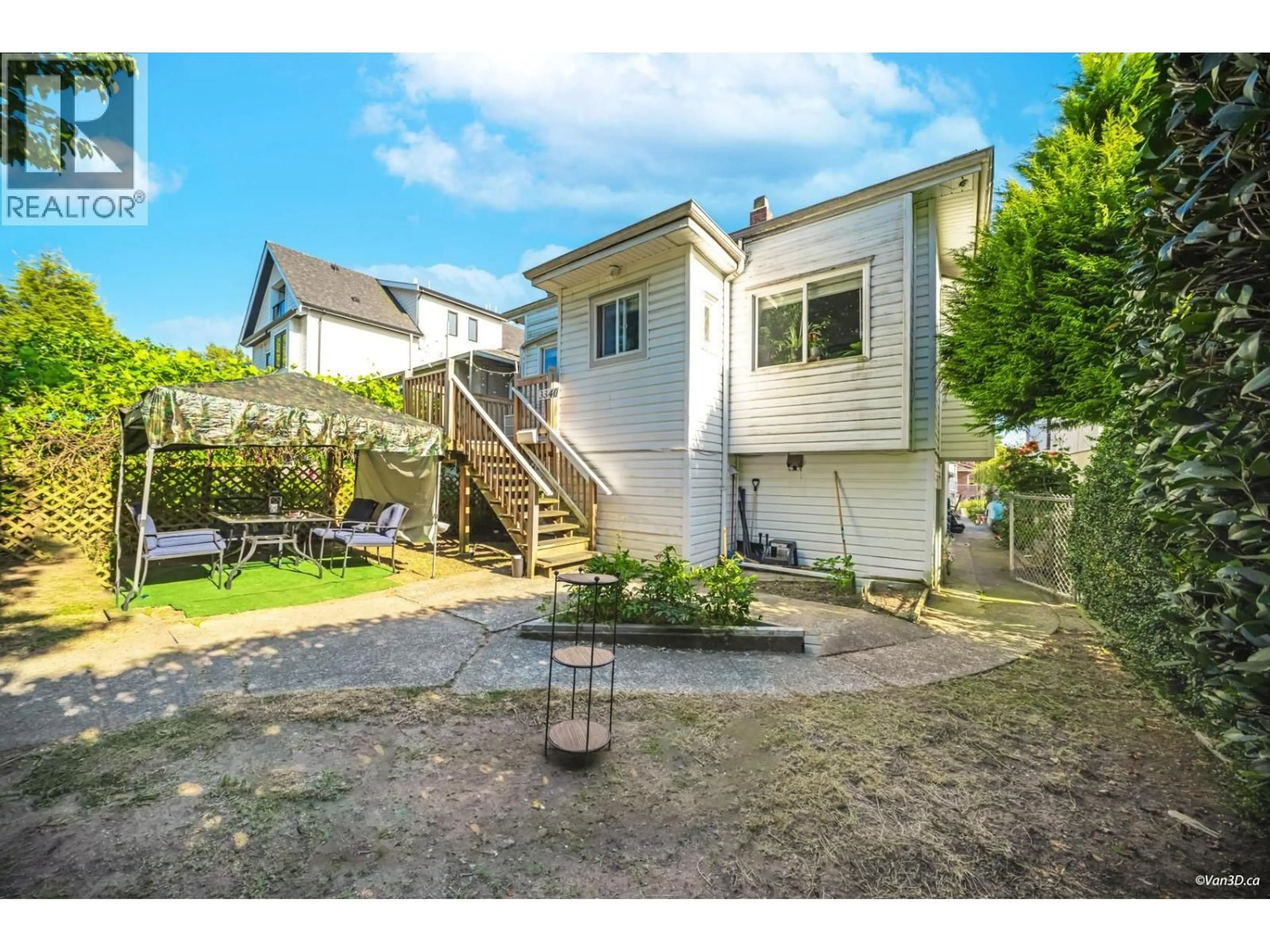 A pic from outside/outdoor area/front of a property/back of a property/a pic from drone, street for 3340 ADANAC STREET, Vancouver British Columbia V5K2P3