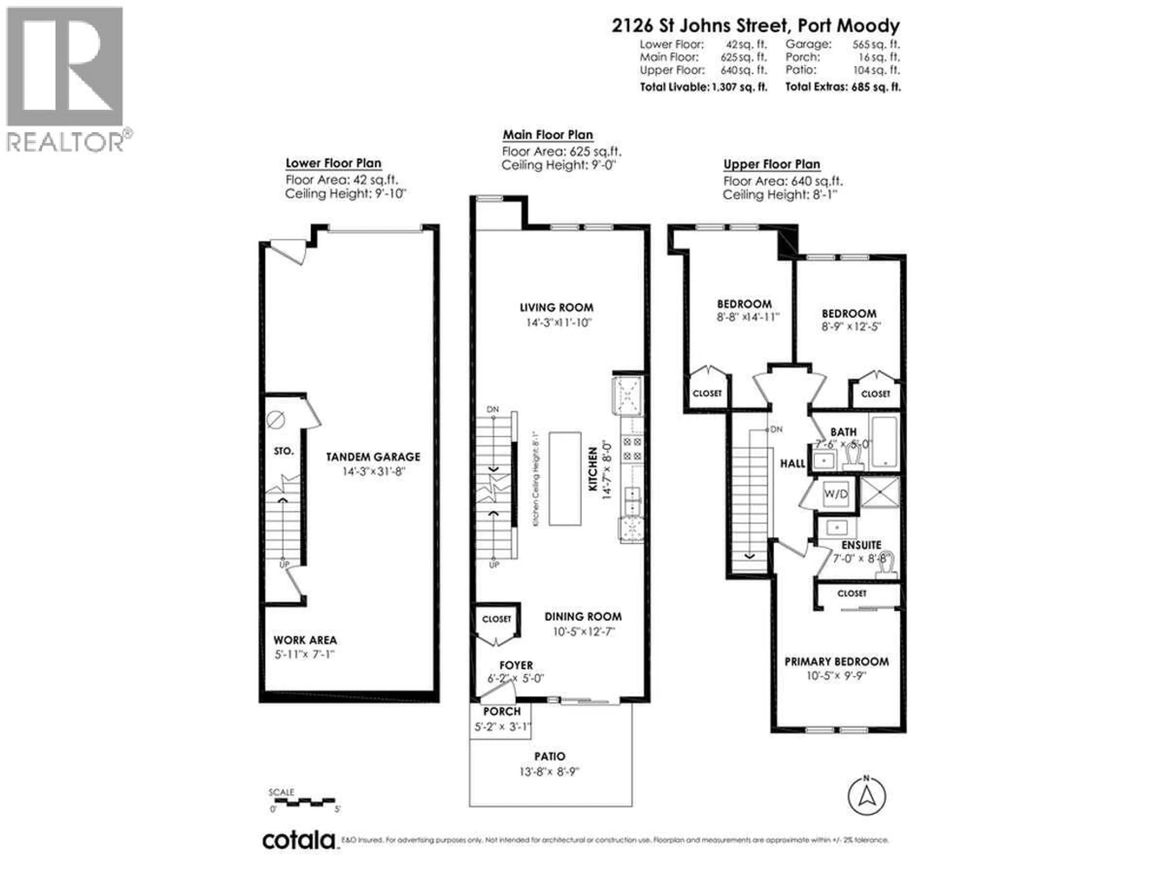 Floor plan for 2126 ST JOHNS STREET, Port Moody British Columbia V3H0J5
