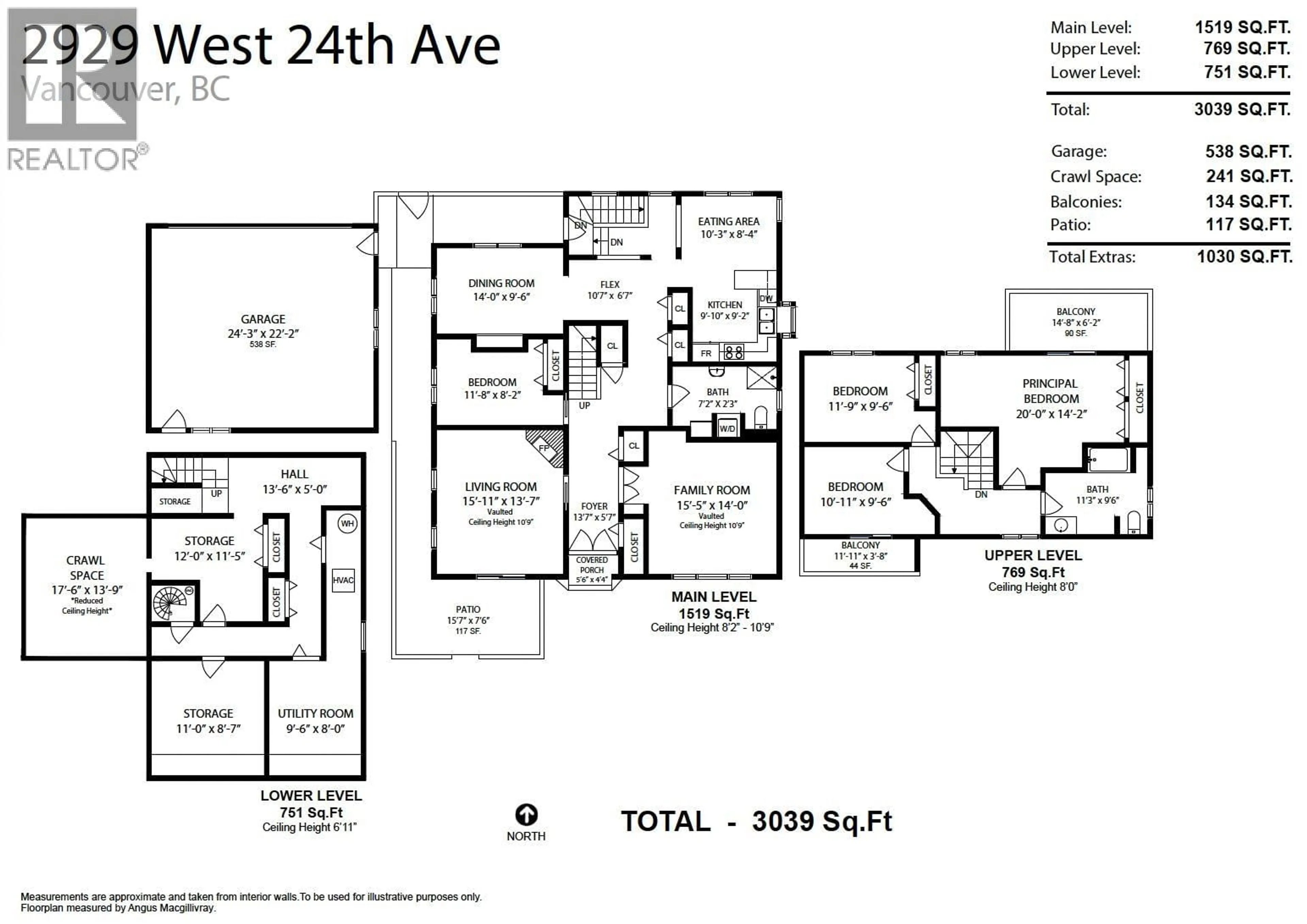 Floor plan for 2929 24TH AVENUE, Vancouver British Columbia V6L1R5