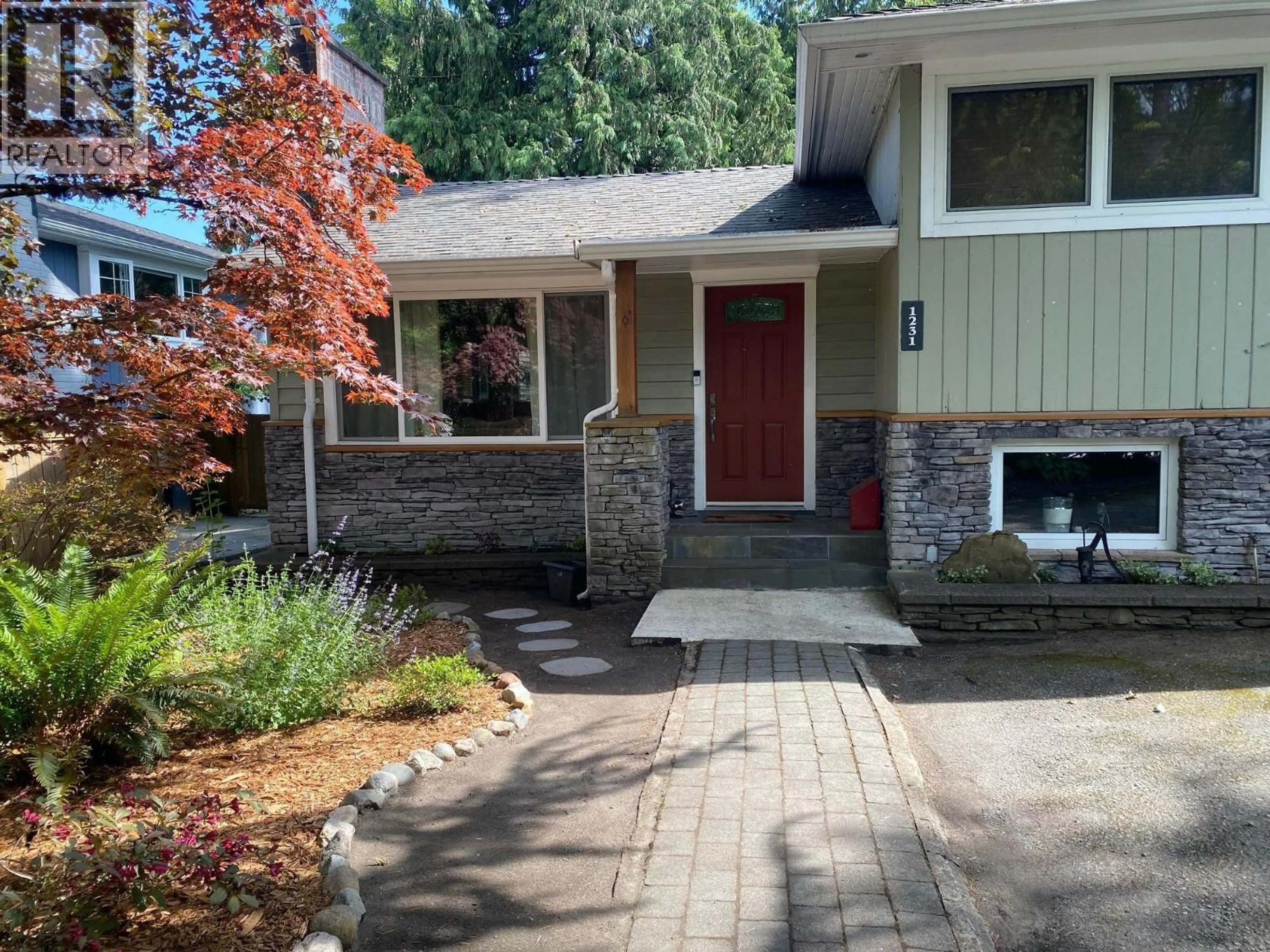 Home with brick exterior material, street for 1231 FREDERICK ROAD, North Vancouver British Columbia V7K1J3