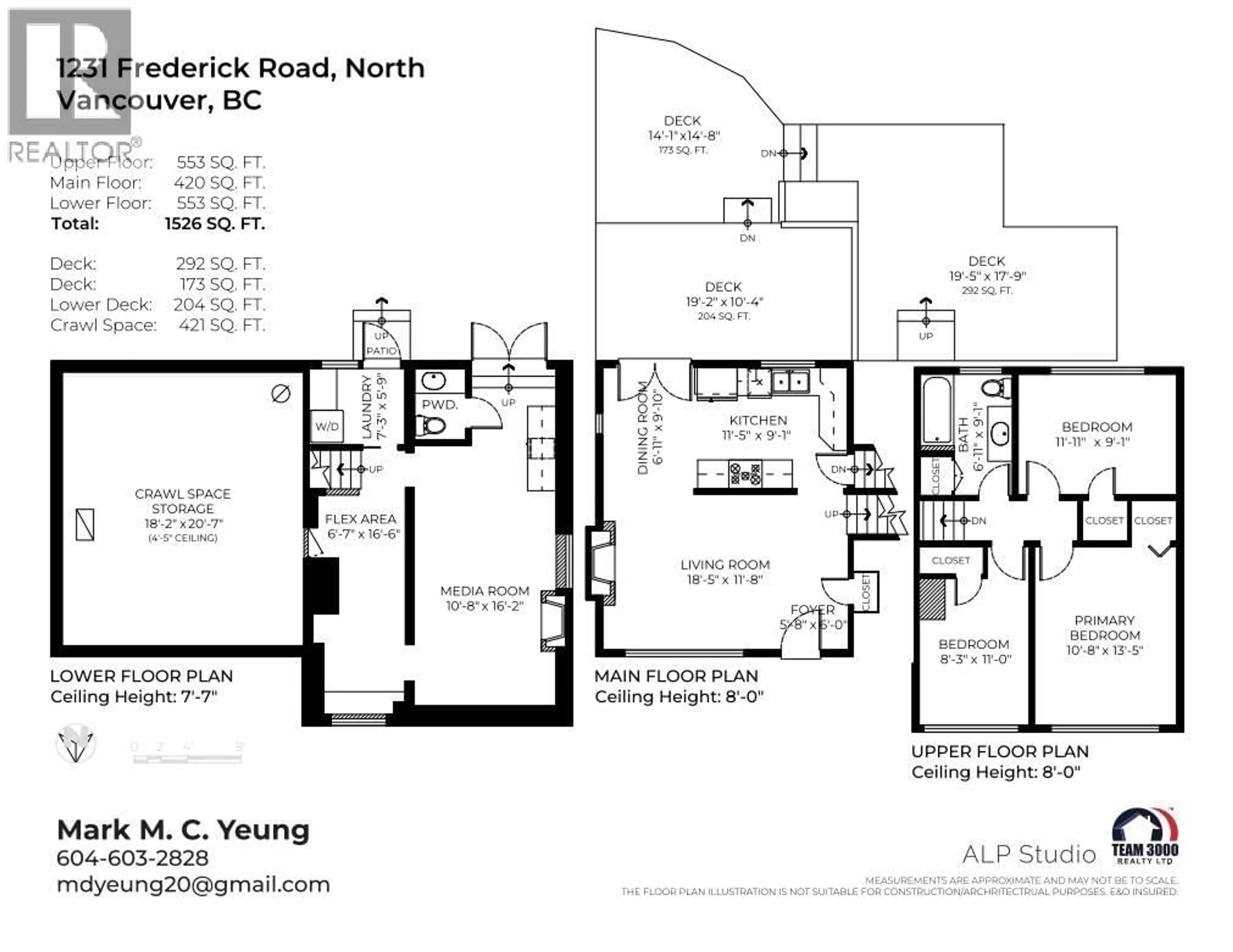 Floor plan for 1231 FREDERICK ROAD, North Vancouver British Columbia V7K1J3
