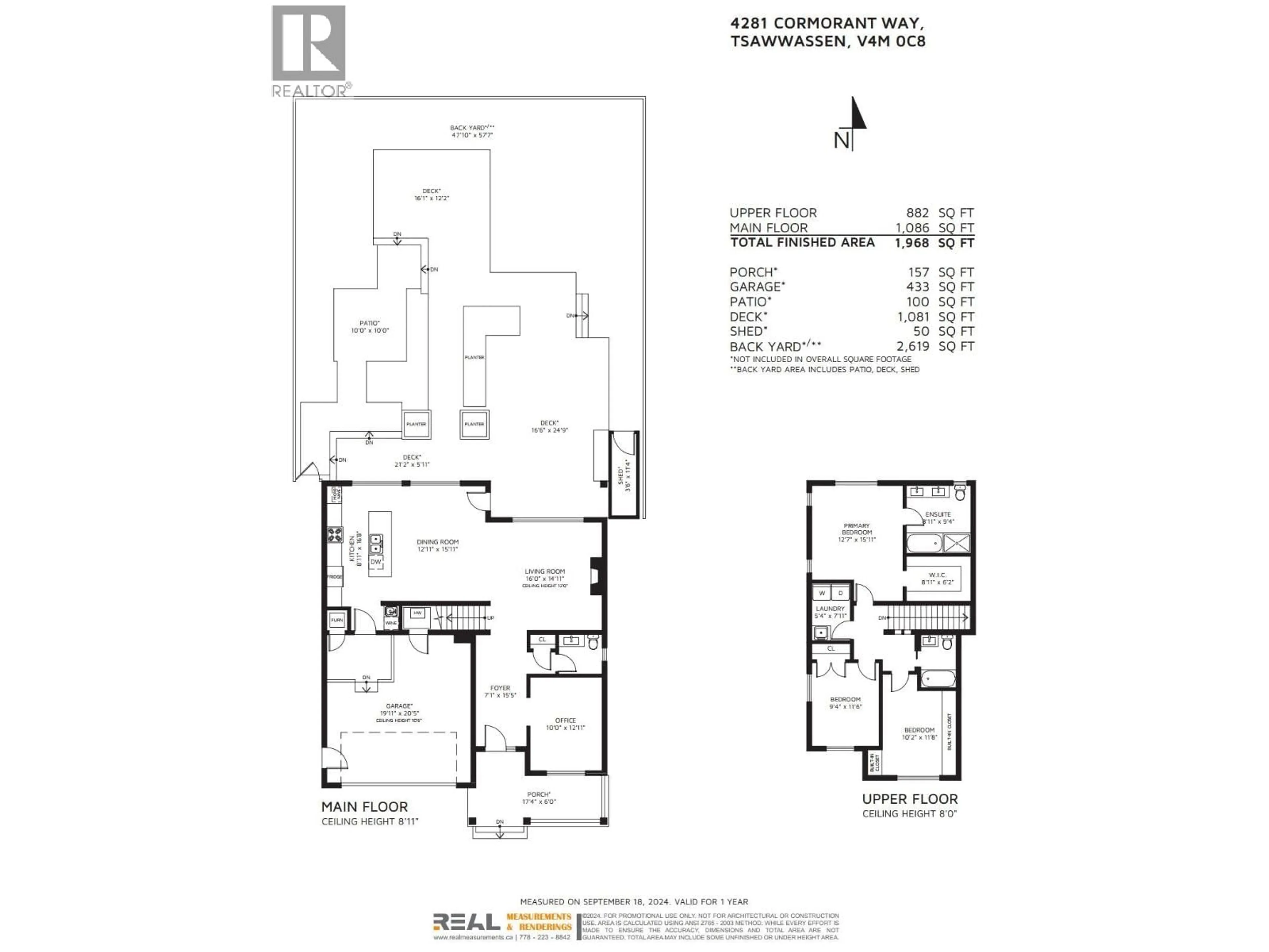 Floor plan for 4281 CORMORANT WAY, Tsawwassen British Columbia V4M0C8