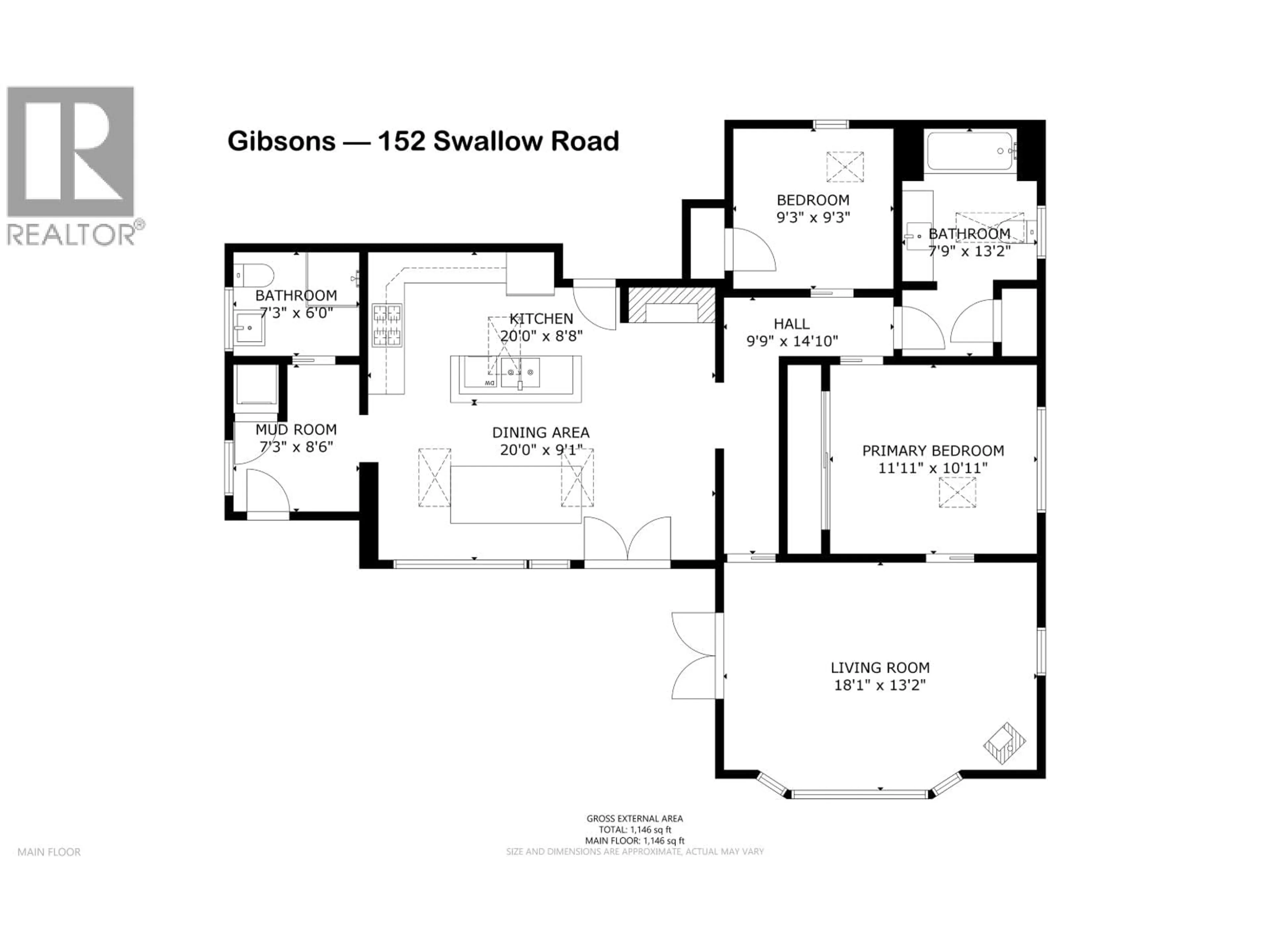 Floor plan for 152 SWALLOW ROAD, Gibsons British Columbia V0N1V3