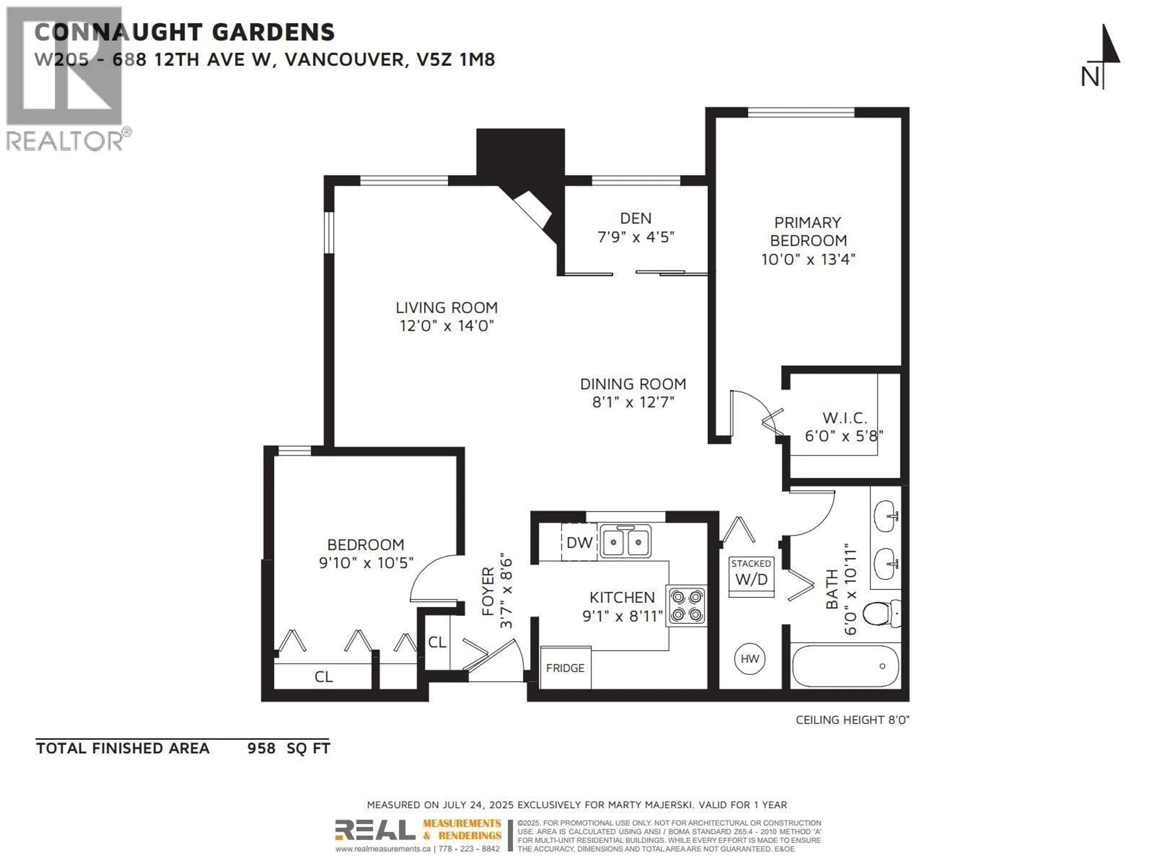 Floor plan for W205 - 688 12TH AVENUE, Vancouver British Columbia V5Z1M8